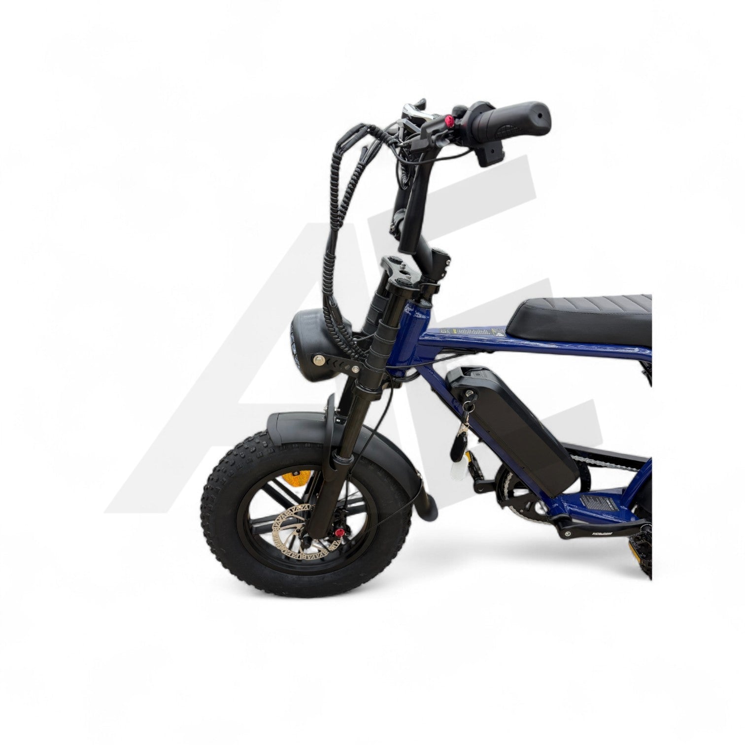 Ouxi C80 Mini Fatbike Candy Blue met Hydraulische Remmen - AE-trading