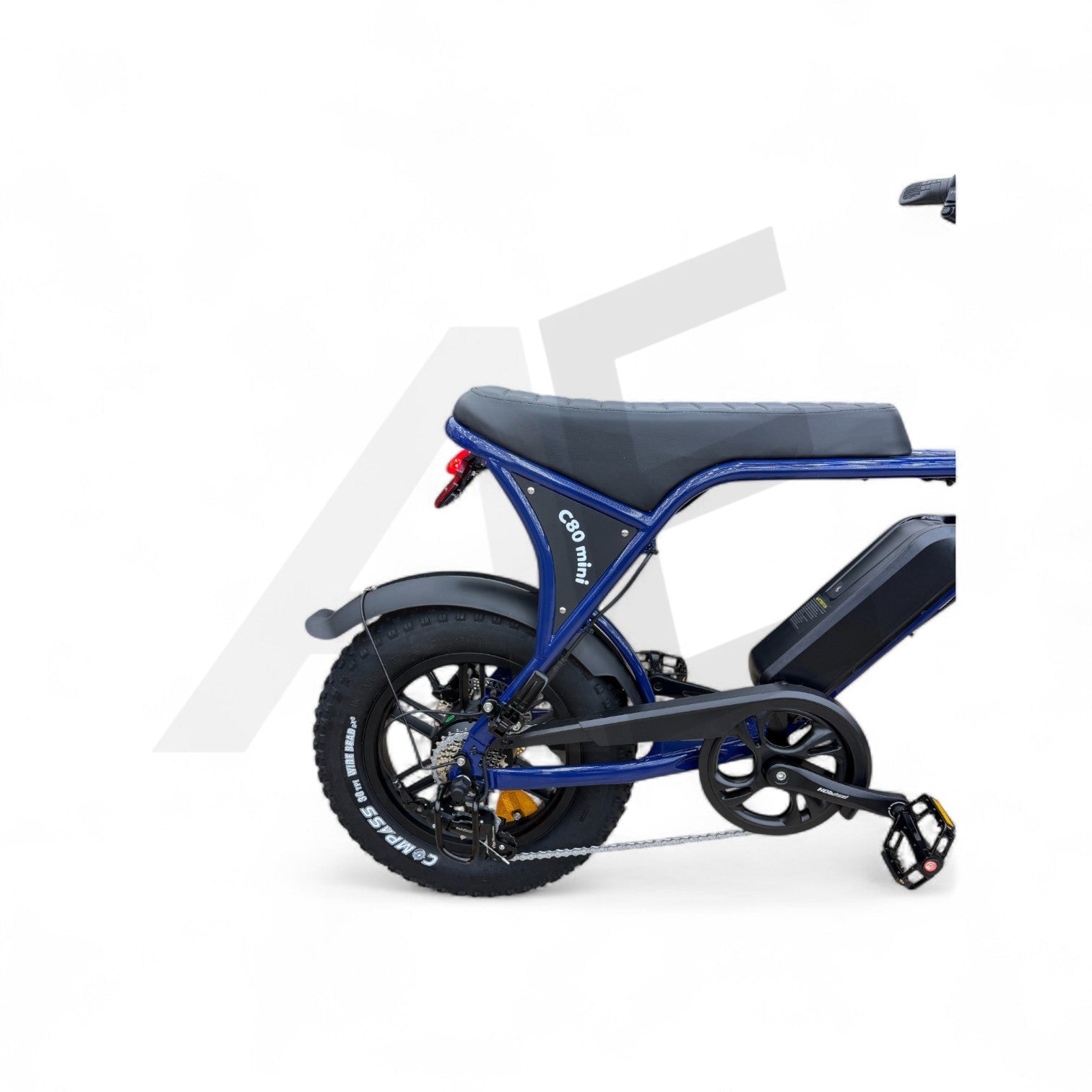Ouxi C80 Mini Fatbike Candy Blue met Hydraulische Remmen - AE-trading