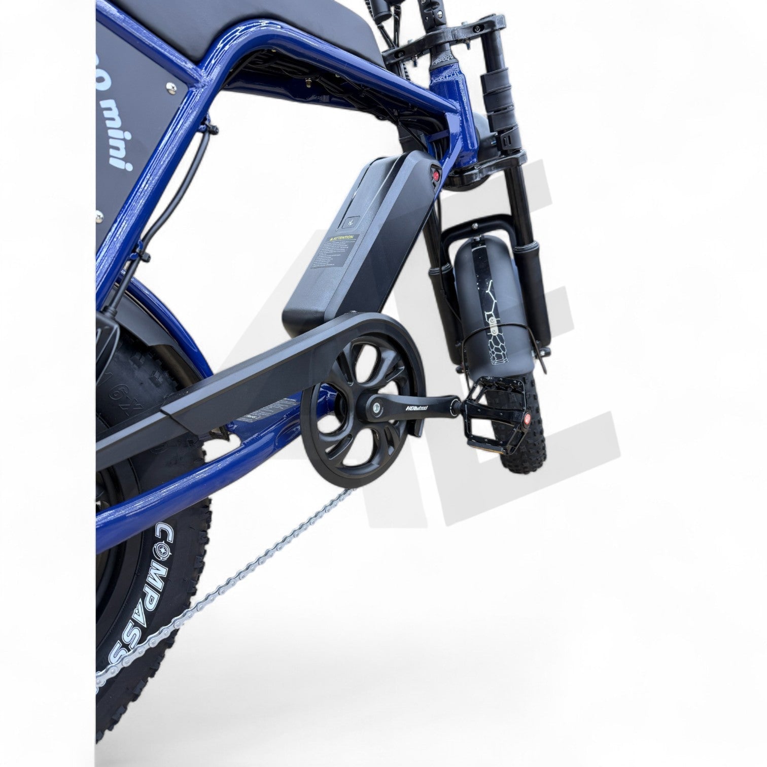 Ouxi C80 Mini Fatbike Candy Blue met Hydraulische Remmen - AE-trading
