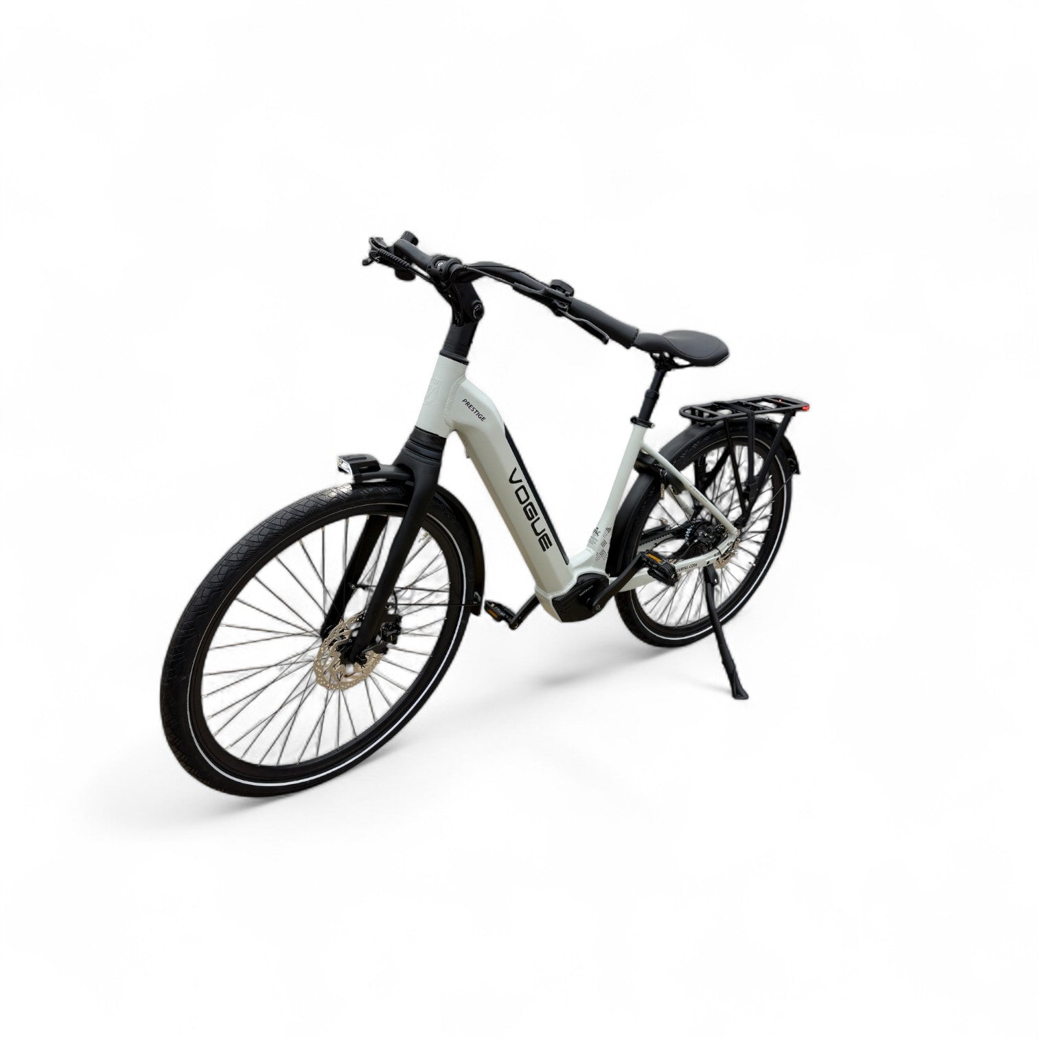 Vogue Prestige – Elektrische Unisex E-Bike 28 inch – 48 cm – MOTINOVA Middenmotor 80Nm – V-Snaar Aandrijving – 14,5Ah Accu – Mat Cool Grey - AE-trading