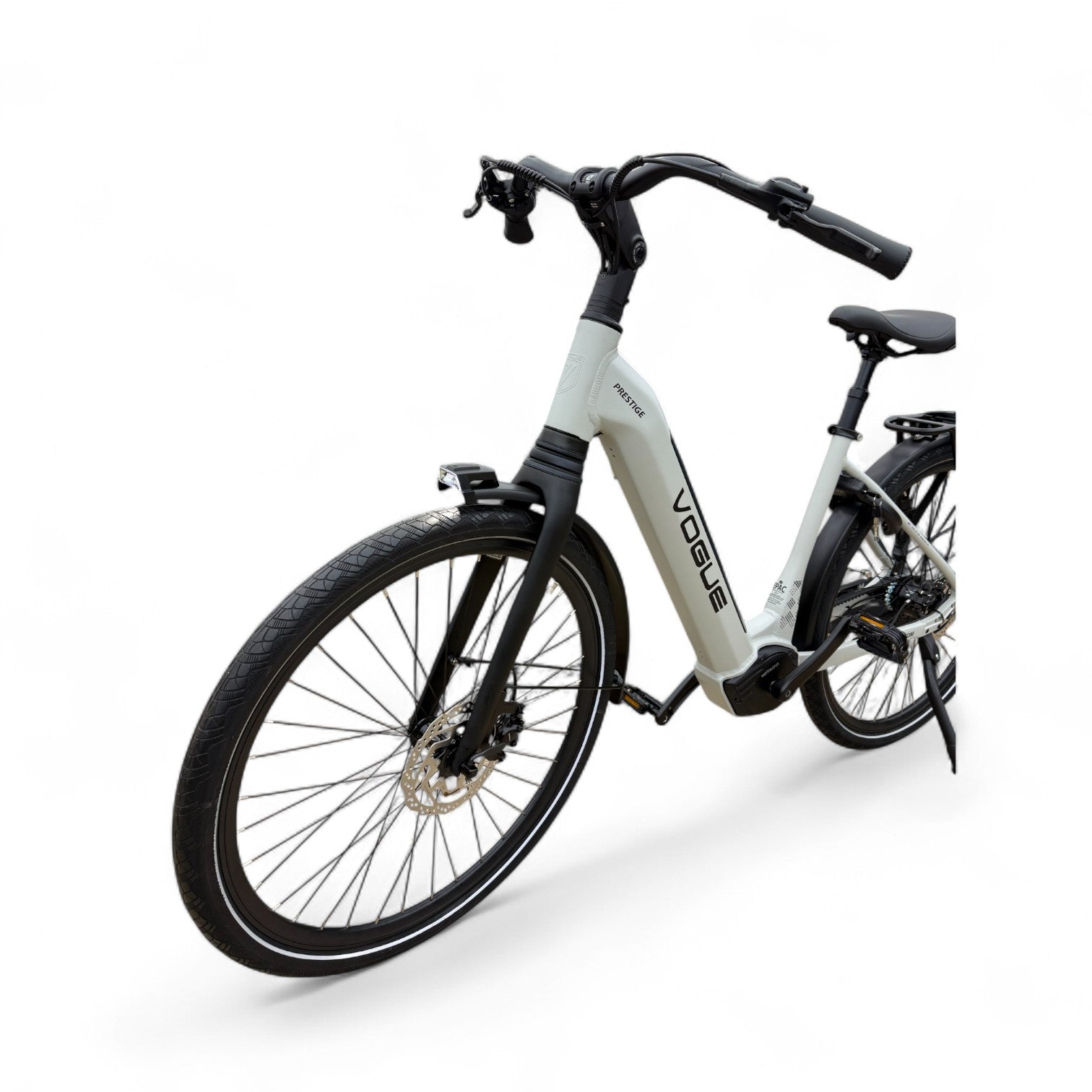 Vogue Prestige – Elektrische Unisex E-Bike 28 inch – 48 cm – MOTINOVA Middenmotor 80Nm – V-Snaar Aandrijving – 14,5Ah Accu – Mat Cool Grey - AE-trading