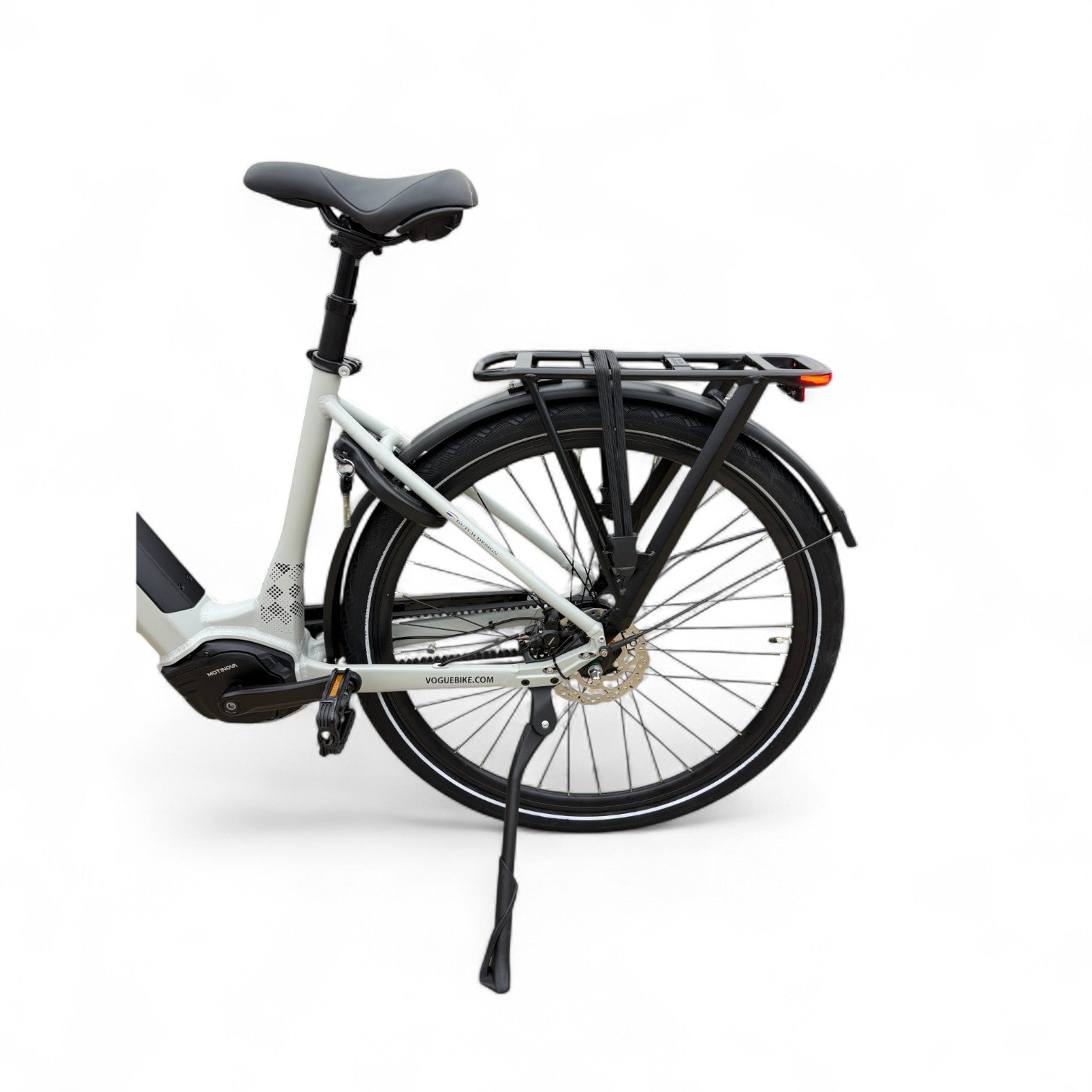 Vogue Prestige – Elektrische Unisex E-Bike 28 inch – 48 cm – MOTINOVA Middenmotor 80Nm – V-Snaar Aandrijving – 14,5Ah Accu – Mat Cool Grey - AE-trading