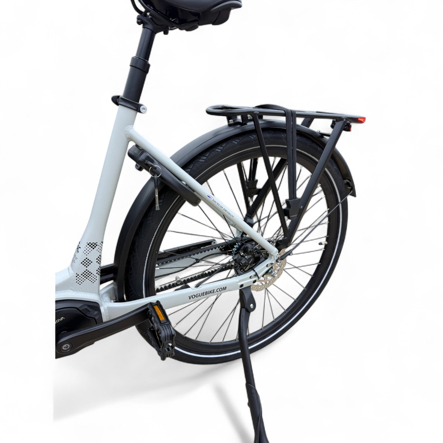Vogue Prestige – Elektrische Unisex E-Bike 28 inch – 48 cm – MOTINOVA Middenmotor 80Nm – V-Snaar Aandrijving – 14,5Ah Accu – Mat Cool Grey - AE-trading