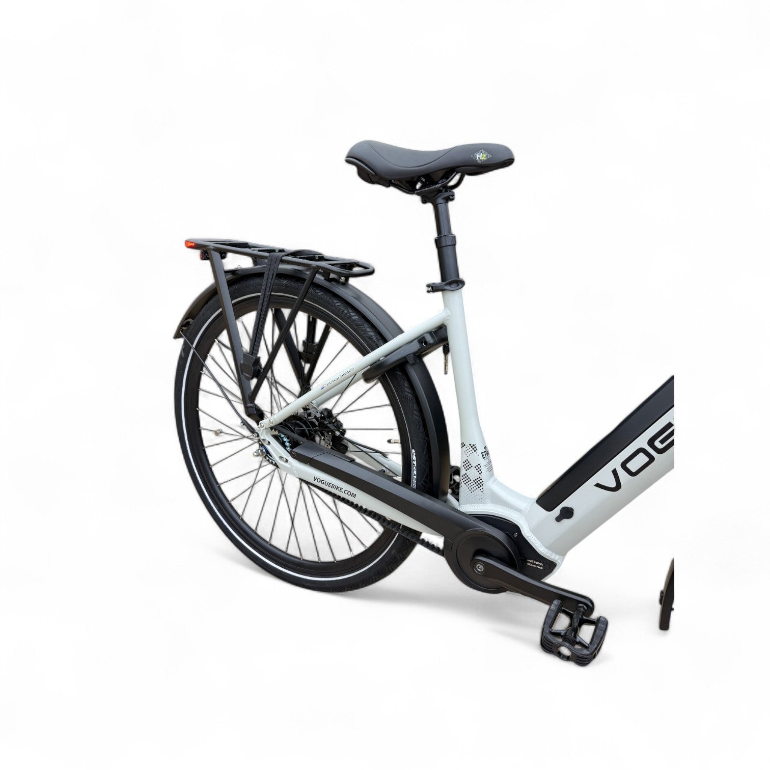 Vogue Prestige – Elektrische Unisex E-Bike 28 inch – 48 cm – MOTINOVA Middenmotor 80Nm – V-Snaar Aandrijving – 14,5Ah Accu – Mat Cool Grey - AE-trading