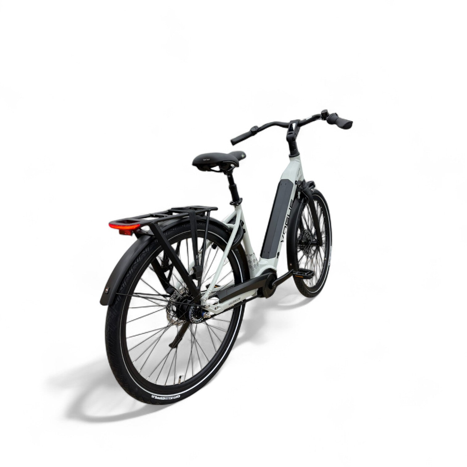 Vogue Prestige – Elektrische Unisex E-Bike 28 inch – 48 cm – MOTINOVA Middenmotor 80Nm – V-Snaar Aandrijving – 14,5Ah Accu – Mat Cool Grey - AE-trading