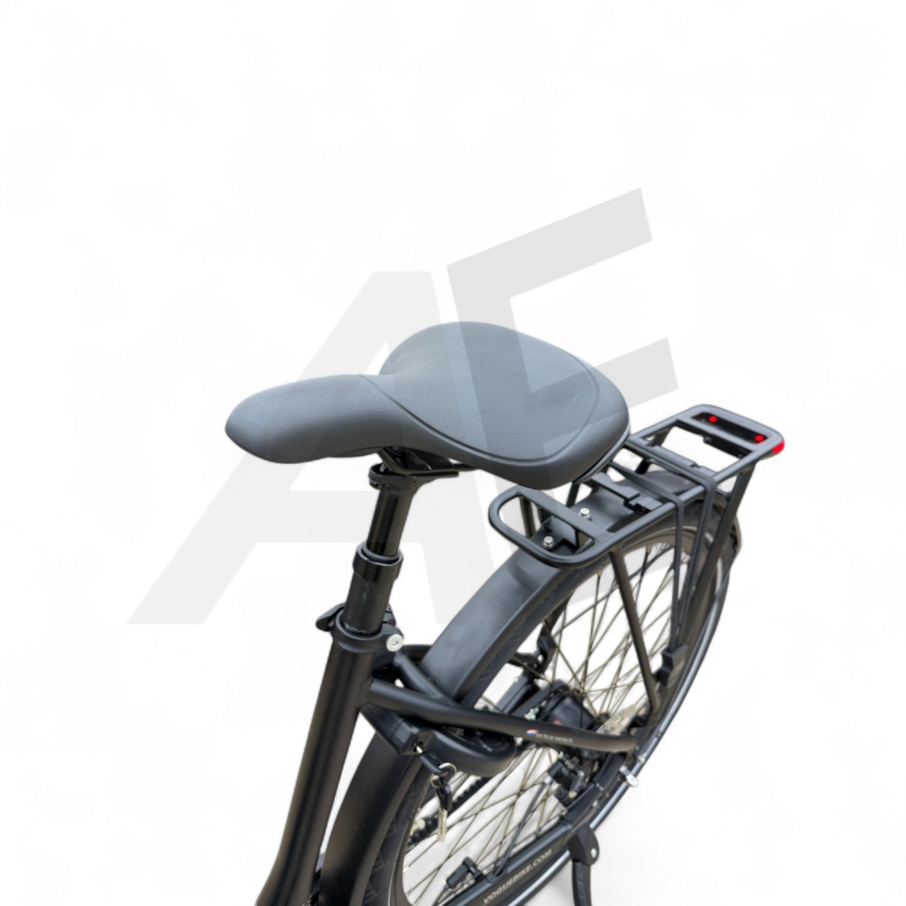 Vogue Prestige – Elektrische Unisex E-Bike 28 inch – 48 cm – MOTINOVA Middenmotor 80Nm – V-Snaar Aandrijving – 14,5Ah Accu – Mat Zwart - AE-trading