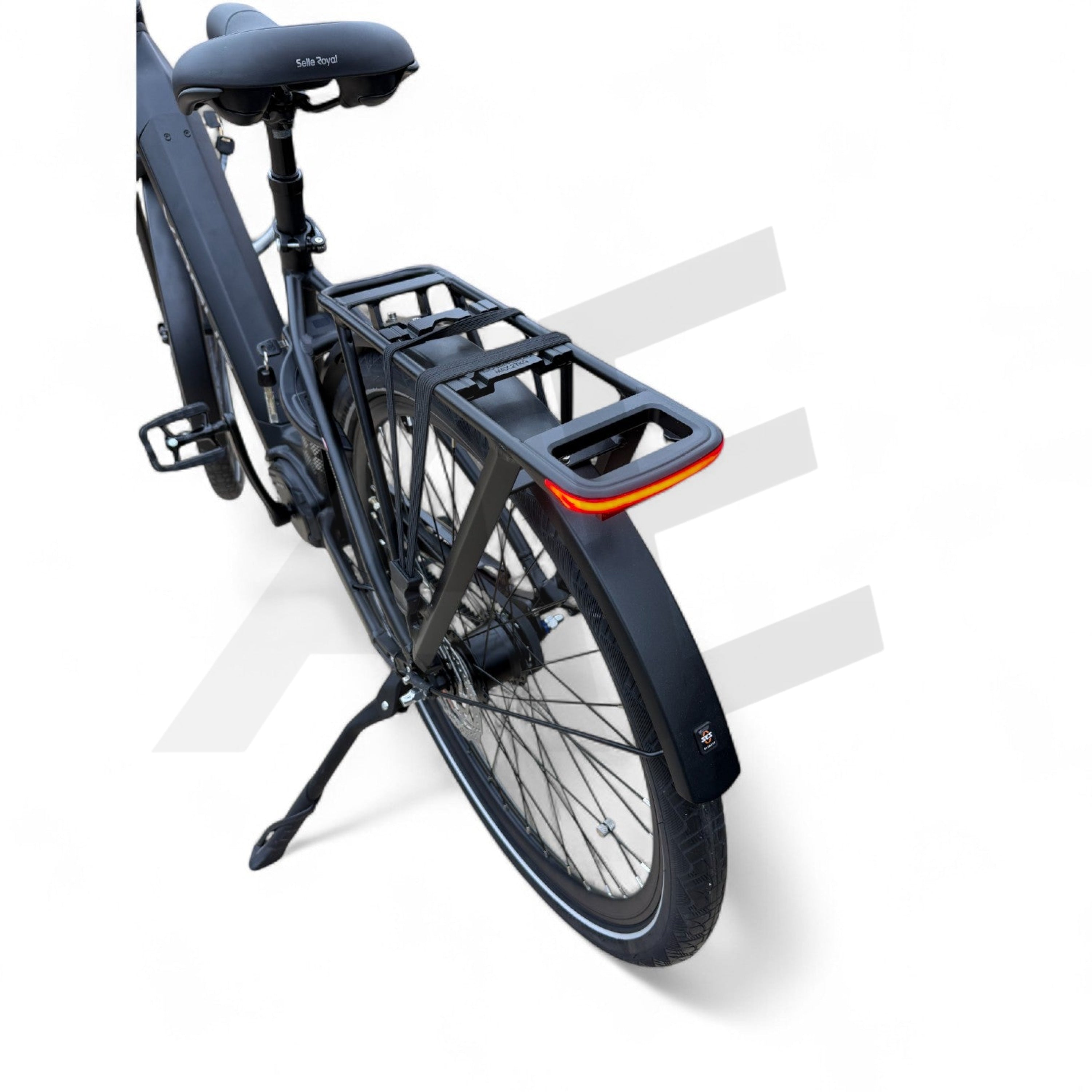 Vogue Prestige – Elektrische Unisex E-Bike 28 inch – 48 cm – MOTINOVA Middenmotor 80Nm – V-Snaar Aandrijving – 14,5Ah Accu – Mat Zwart - AE-trading