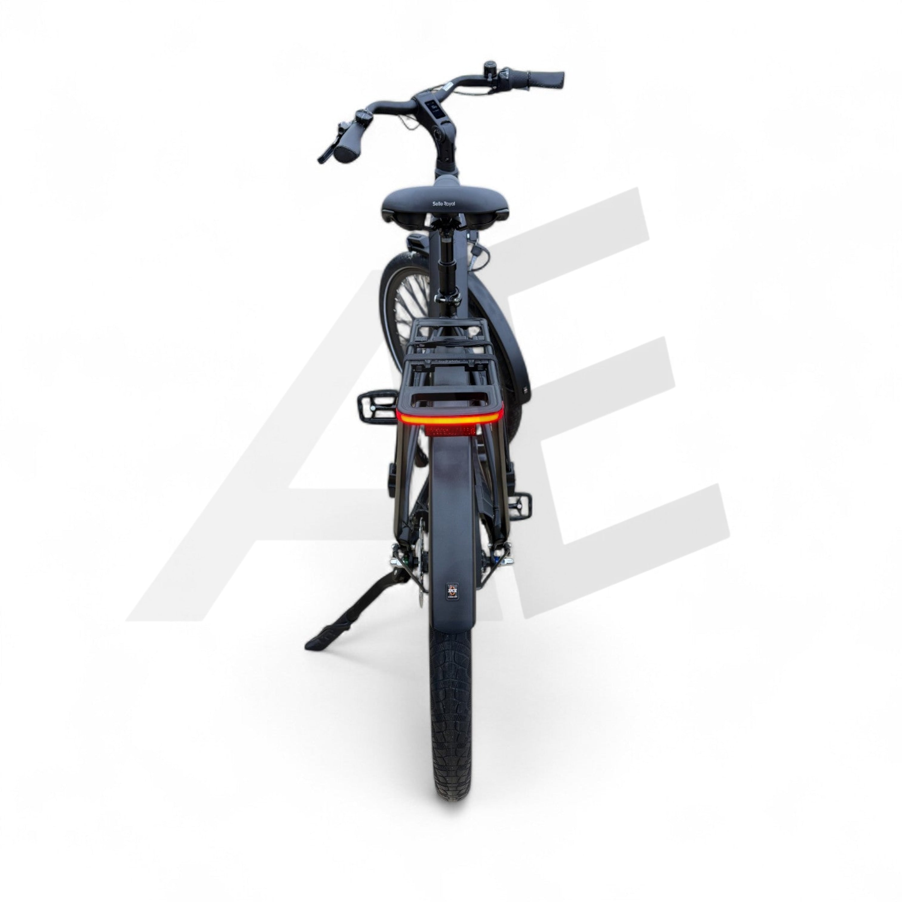 Vogue Prestige – Elektrische Unisex E-Bike 28 inch – 48 cm – MOTINOVA Middenmotor 80Nm – V-Snaar Aandrijving – 14,5Ah Accu – Mat Zwart - AE-trading
