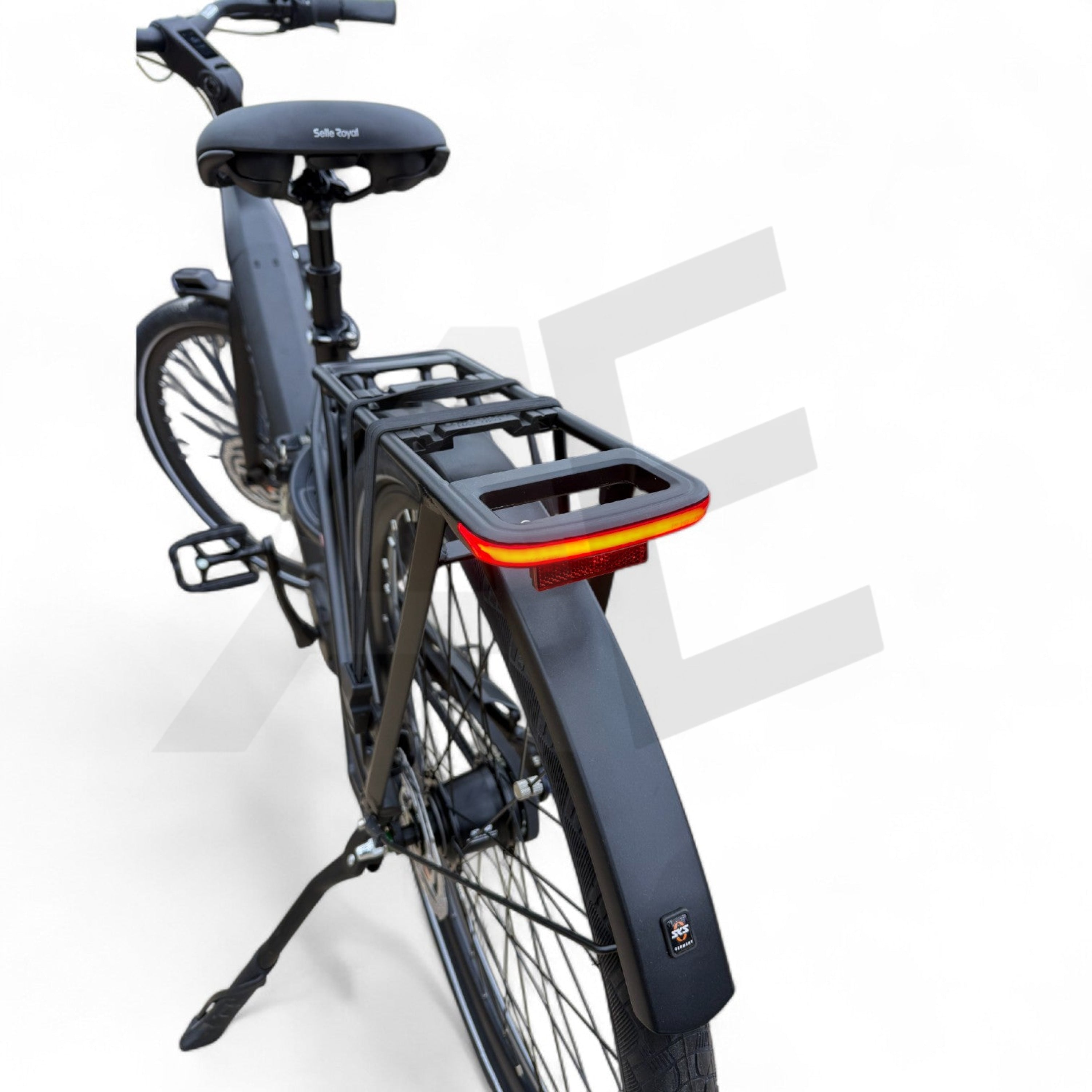 Vogue Prestige – Elektrische Unisex E-Bike 28 inch – 48 cm – MOTINOVA Middenmotor 80Nm – V-Snaar Aandrijving – 14,5Ah Accu – Mat Zwart - AE-trading