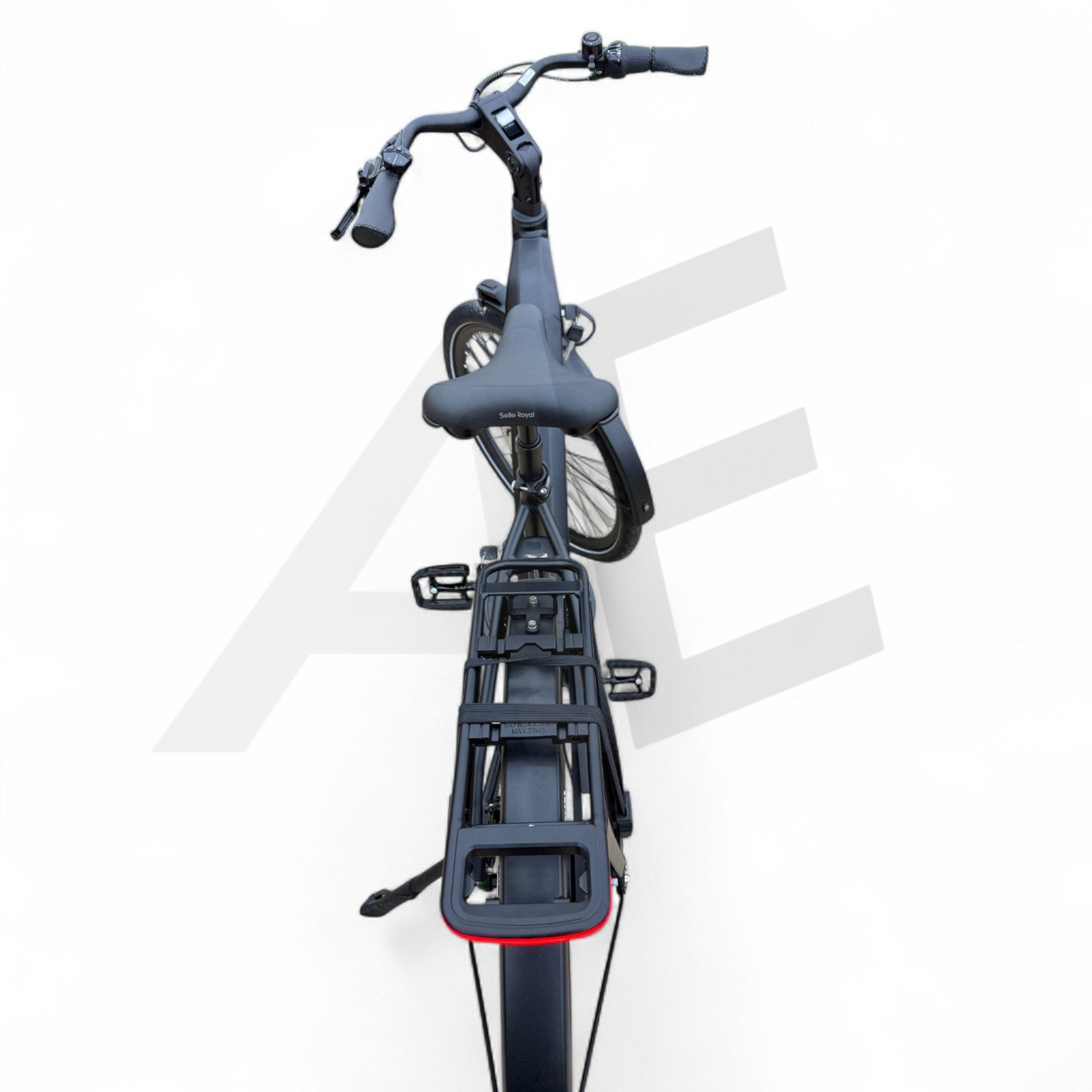 Vogue Prestige – Elektrische Unisex E-Bike 28 inch – 48 cm – MOTINOVA Middenmotor 80Nm – V-Snaar Aandrijving – 14,5Ah Accu – Mat Zwart - AE-trading