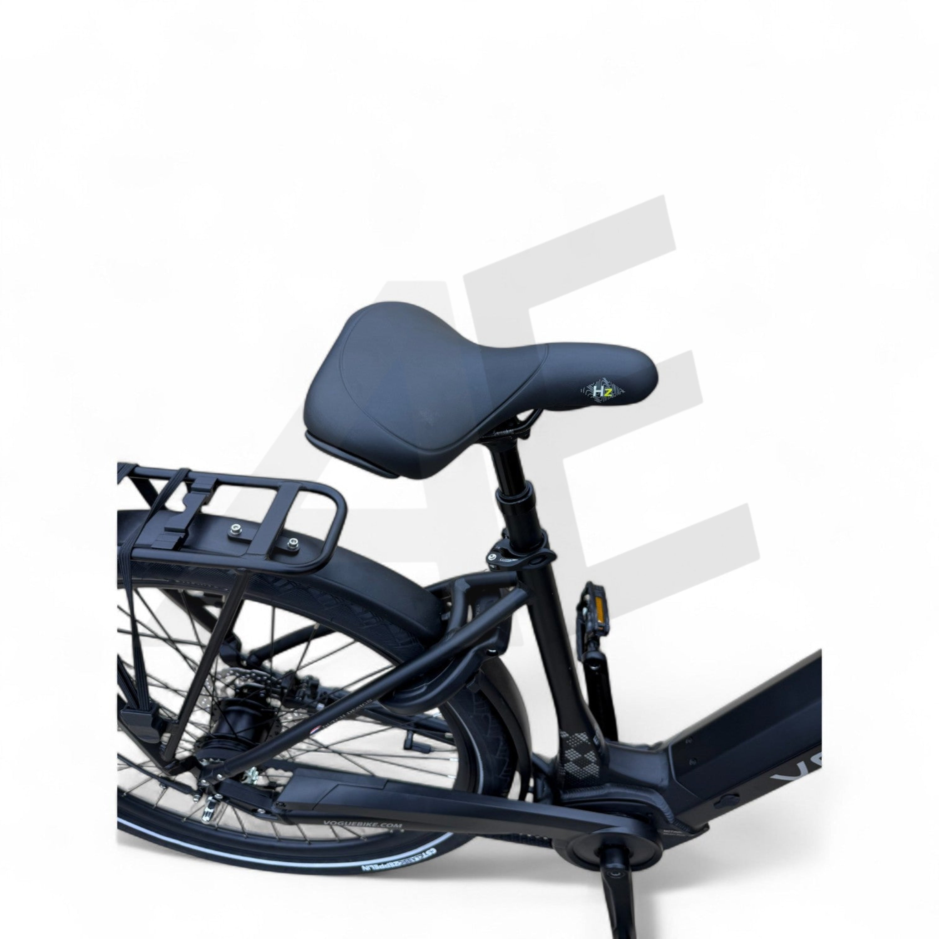 Vogue Prestige – Elektrische Unisex E-Bike 28 inch – 48 cm – MOTINOVA Middenmotor 80Nm – V-Snaar Aandrijving – 14,5Ah Accu – Mat Zwart - AE-trading