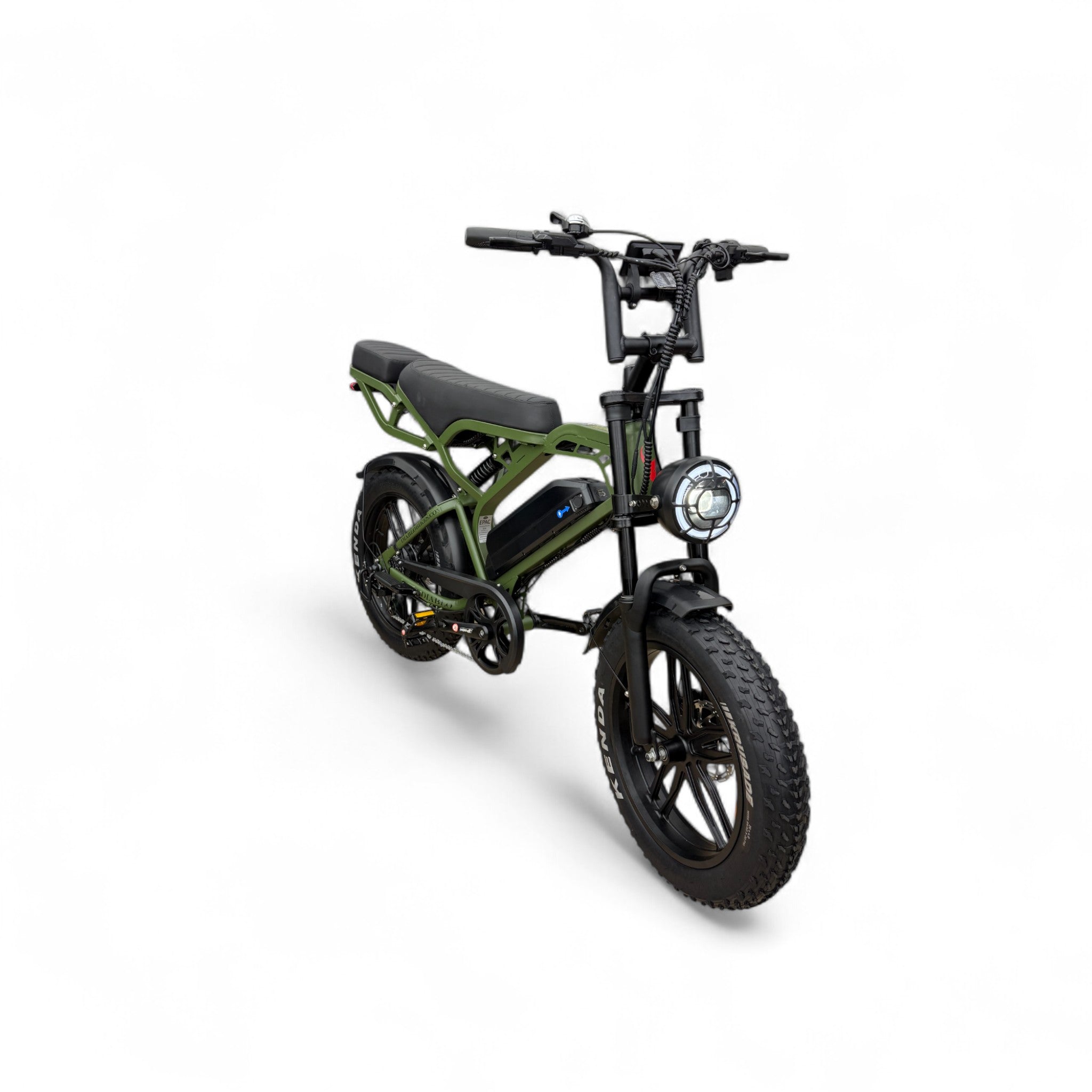 Diablo E-One V20 Pro Fatbike – Groen – 250W – Volledige vering – Hydraulische schijfremmen: - AE-trading