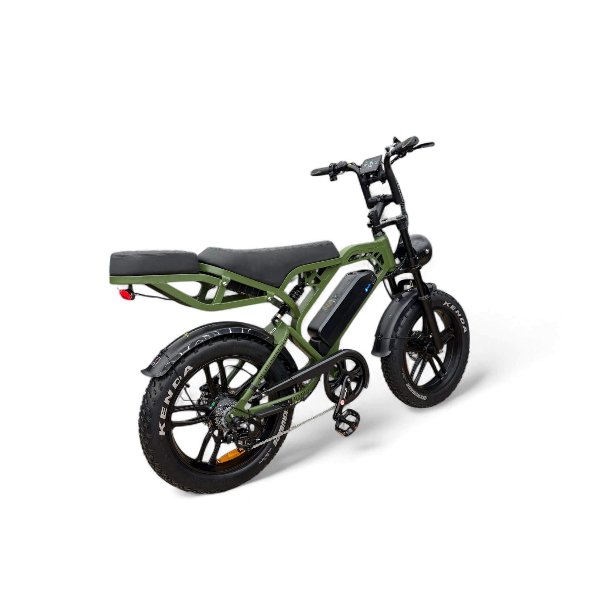 Diablo E-One V20 Pro Fatbike – Groen – 250W – Volledige vering – Hydraulische schijfremmen: - AE-trading