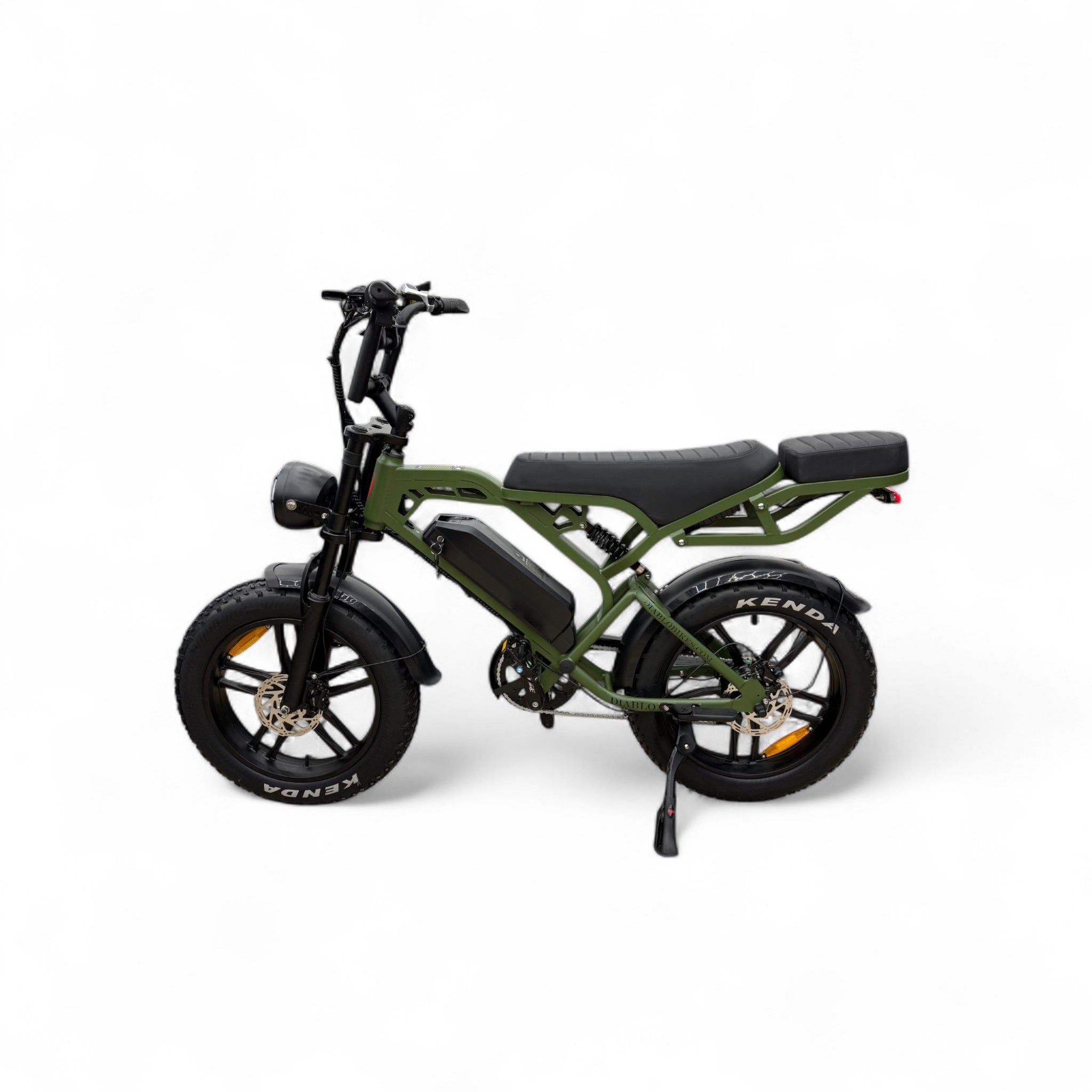 Diablo E-One V20 Pro Fatbike – Groen – 250W – Volledige vering – Hydraulische schijfremmen: - AE-trading
