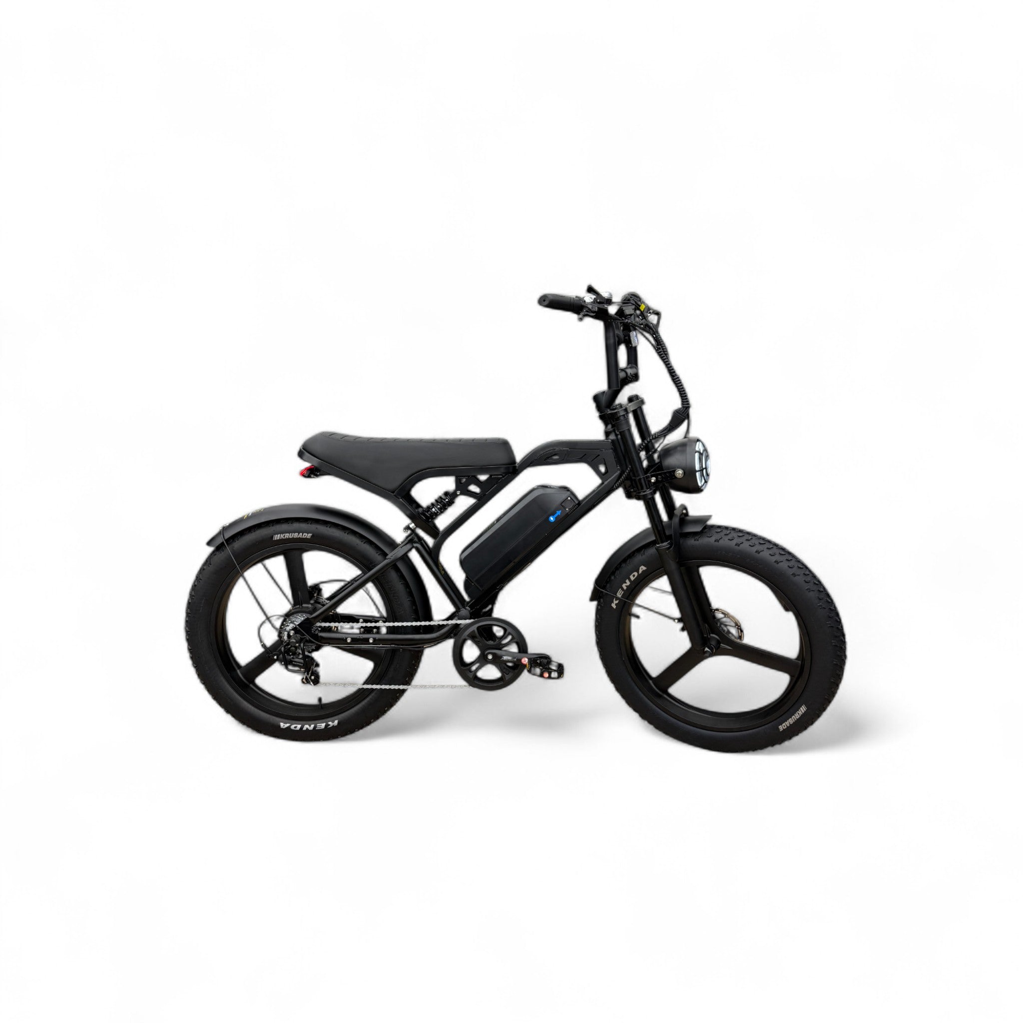 QmWheel V20 Pro Max 24inch Fatbike – Zwart – 250W – Hydraulische Remmen - AE-trading