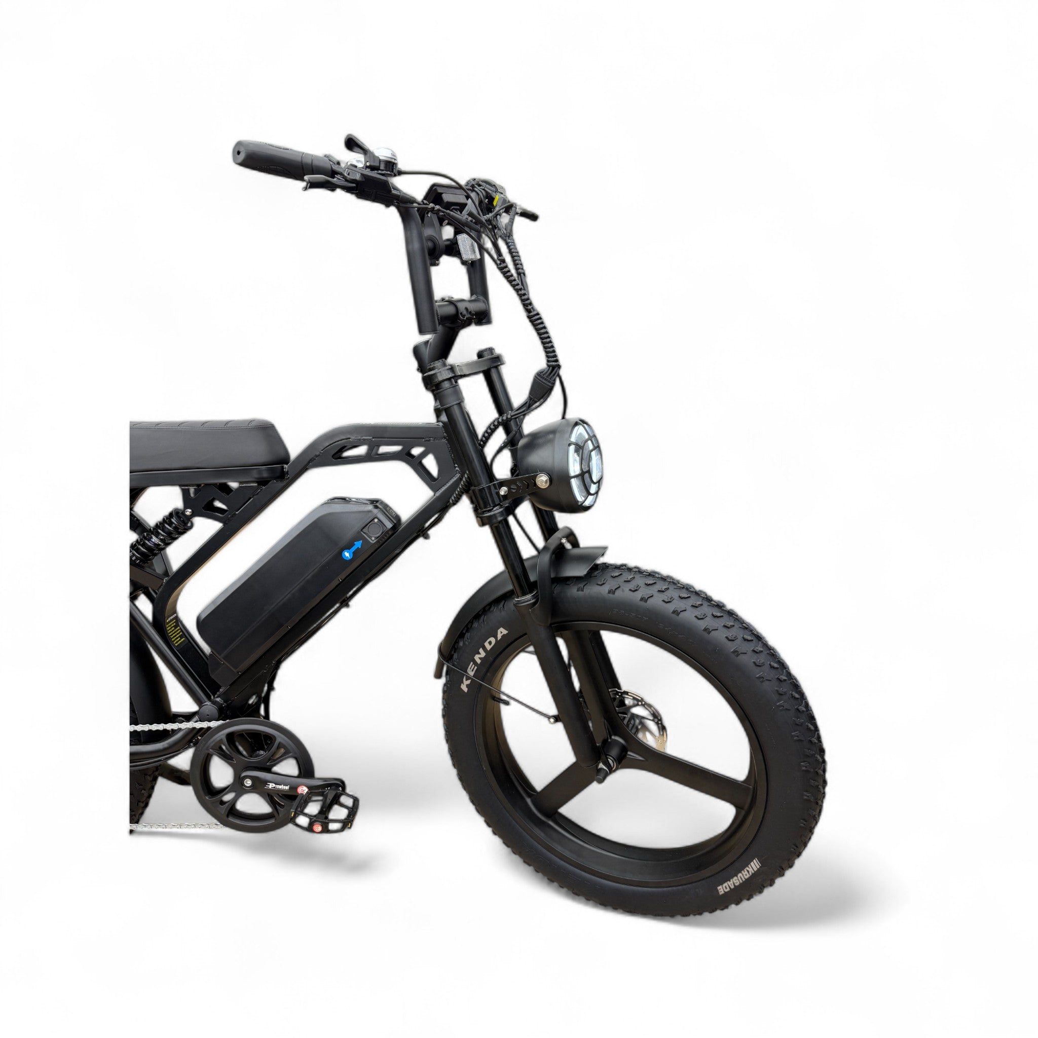 QmWheel V20 Pro Max 24inch Fatbike – Zwart – 250W – Hydraulische Remmen - AE-trading