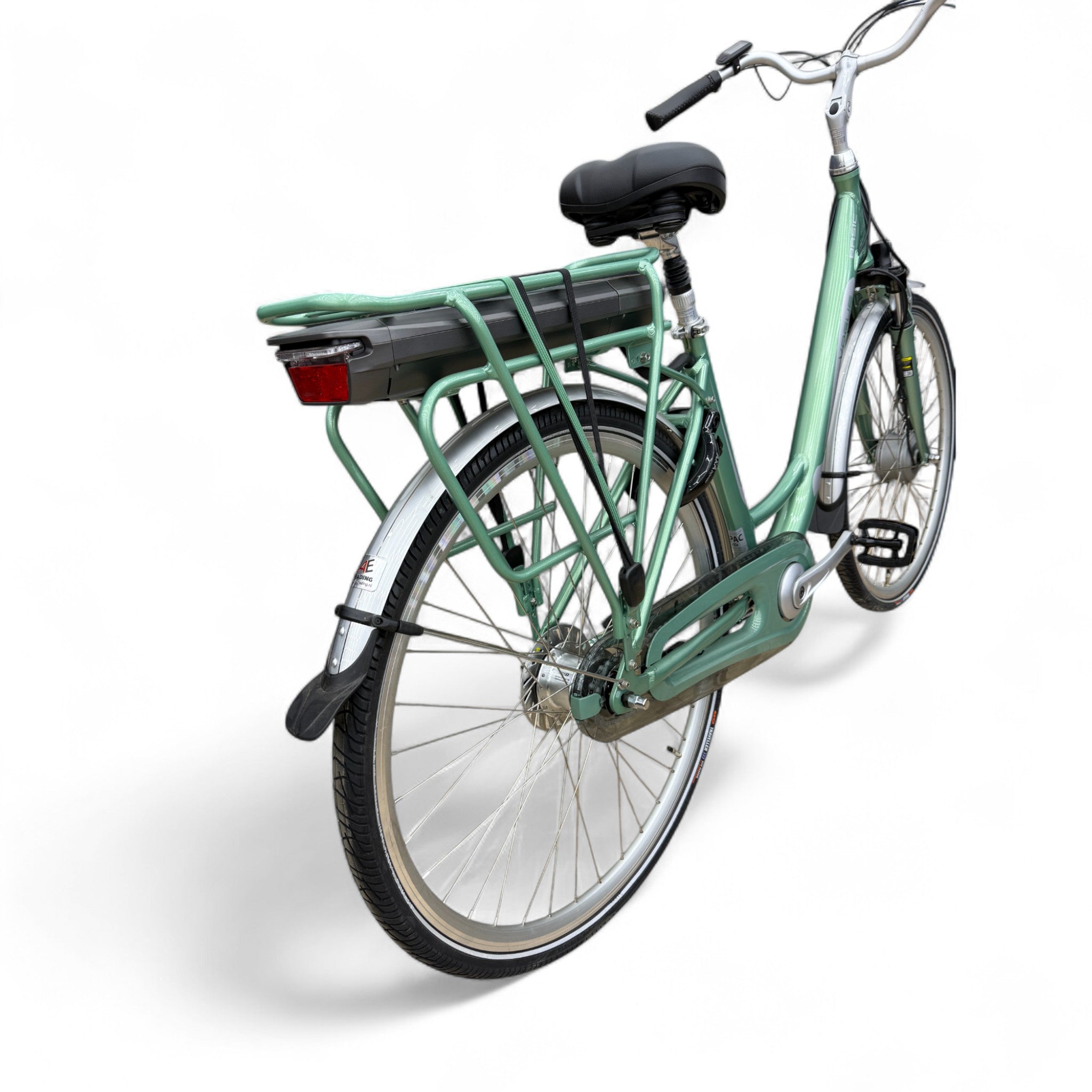 Vogue Basic N7 E-bike Groen 47cm – Elektrische Damesfiets met 468Wh Accu, Shimano Nexus 7, Voorwielmotor & LED Verlichting – Actieradius tot 100 km - AE-trading