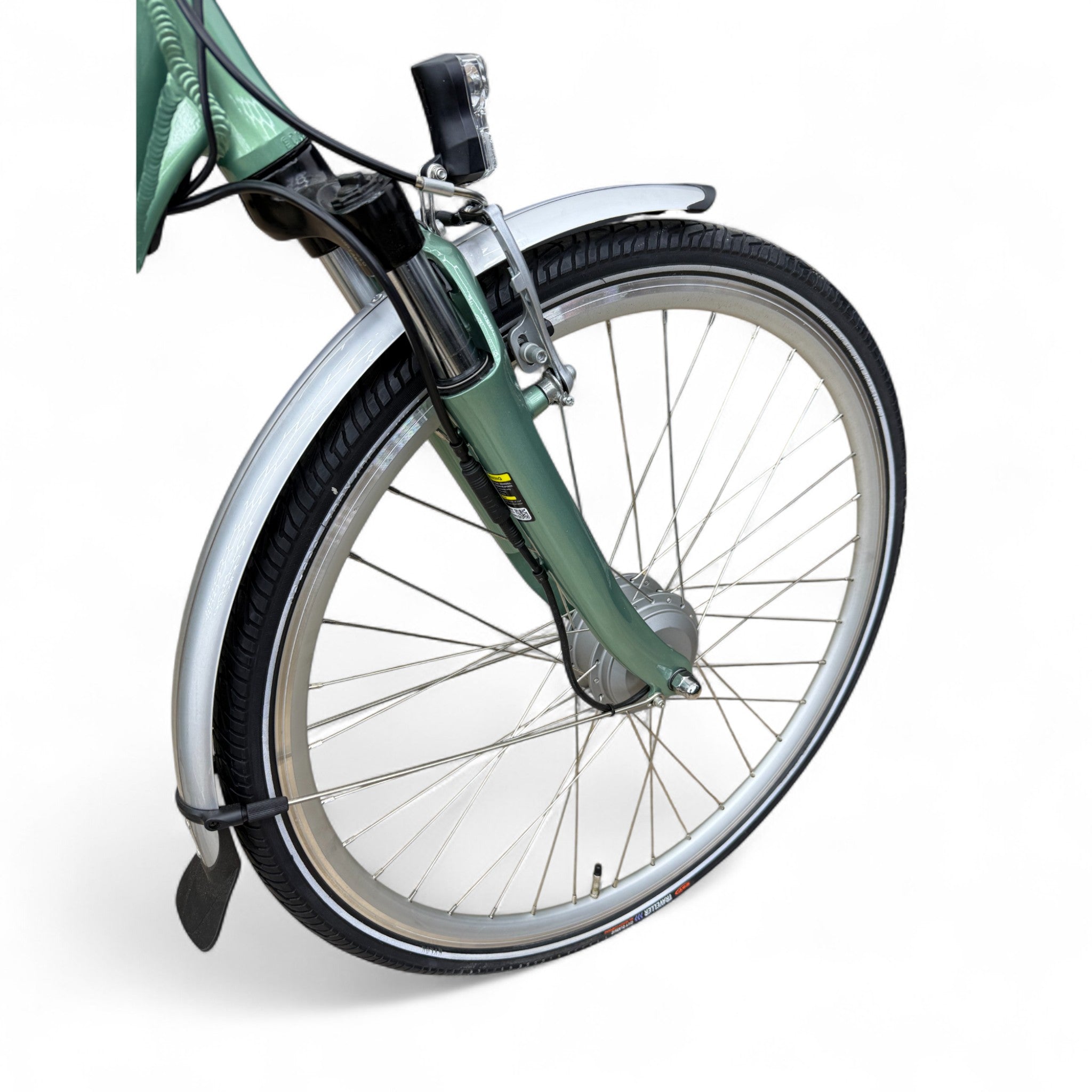 Vogue Basic N7 E-bike Groen 47cm – Elektrische Damesfiets met 468Wh Accu, Shimano Nexus 7, Voorwielmotor & LED Verlichting – Actieradius tot 100 km - AE-trading