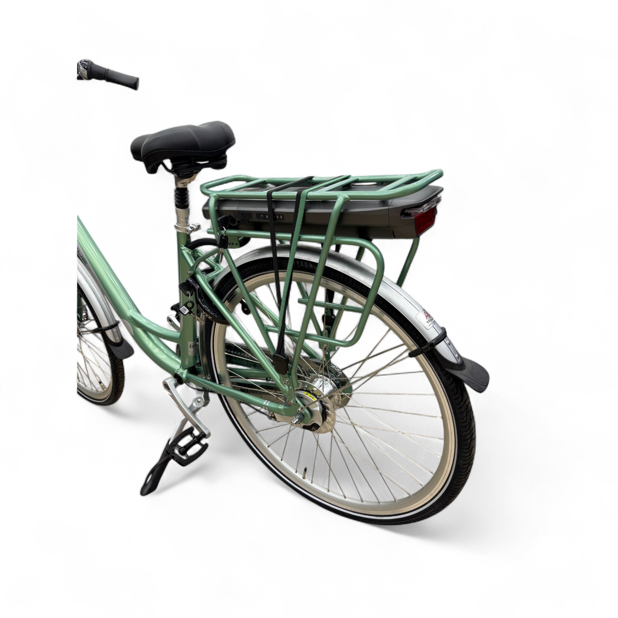 Vogue Basic N7 E-bike Groen 47cm – Elektrische Damesfiets met 468Wh Accu, Shimano Nexus 7, Voorwielmotor & LED Verlichting – Actieradius tot 100 km - AE-trading