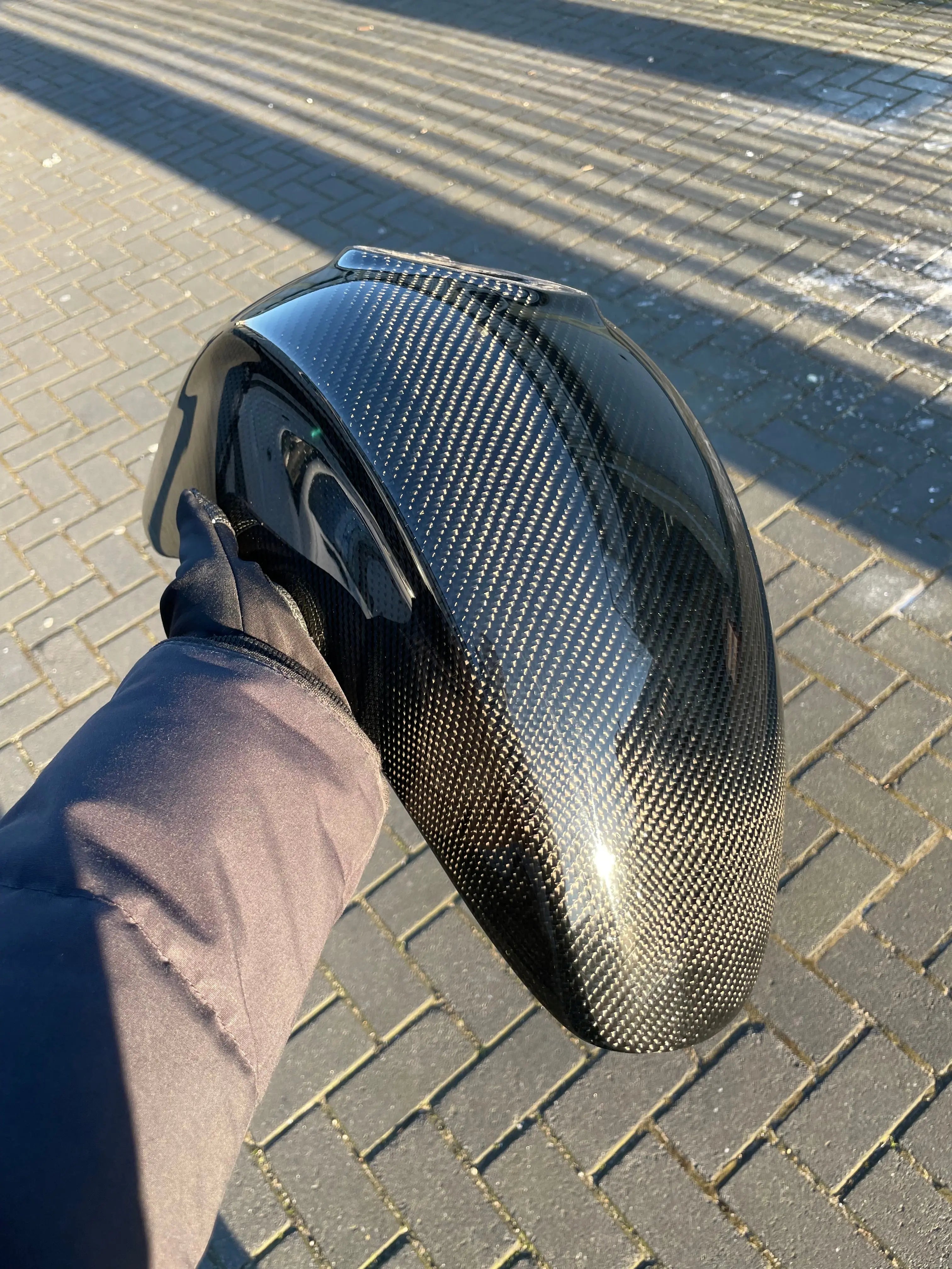 Carbon fiber spatbord Vespa Sprint & Primavera voorzijde - AE-trading