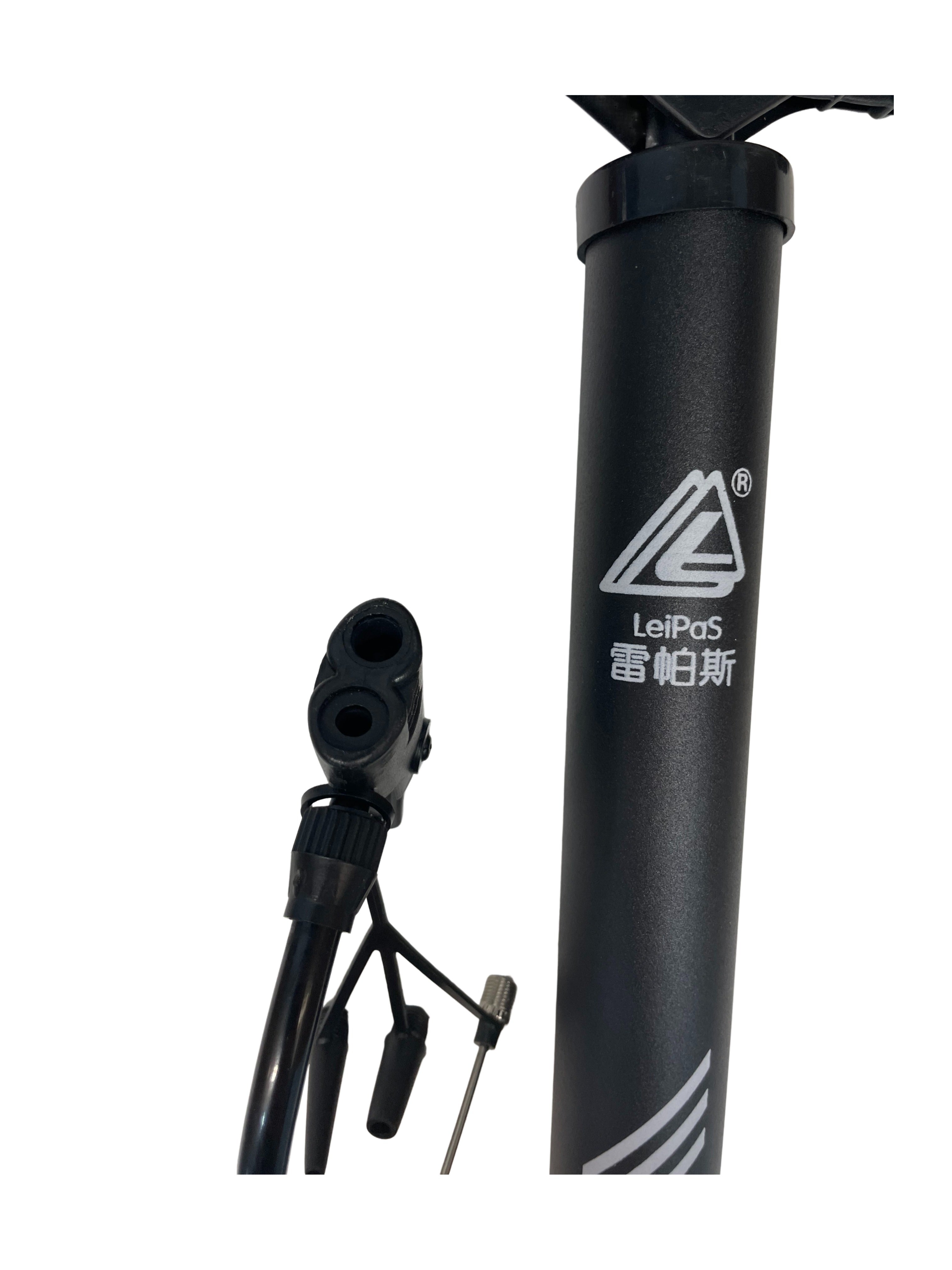 Bandenpomp Fatbike LeiPas Fietspomp met 3 Opzetstukjes - AE-trading