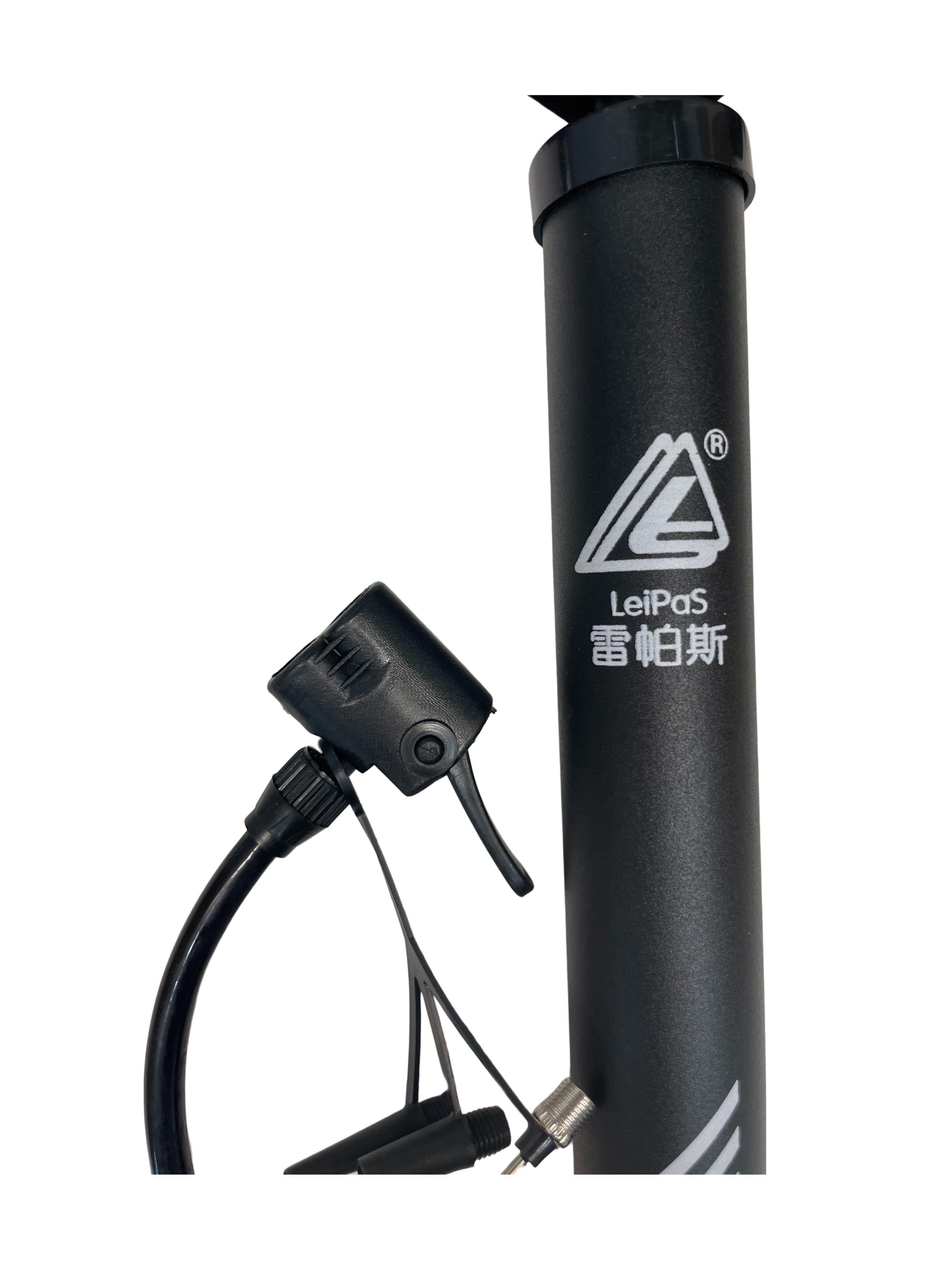 Bandenpomp Fatbike LeiPas Fietspomp met 3 Opzetstukjes - AE-trading