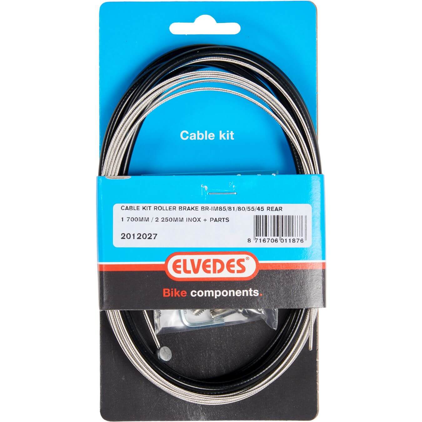 Elvedes remkabel achter Rollerbrake br-im85/81/55/45 zwart - AE-trading