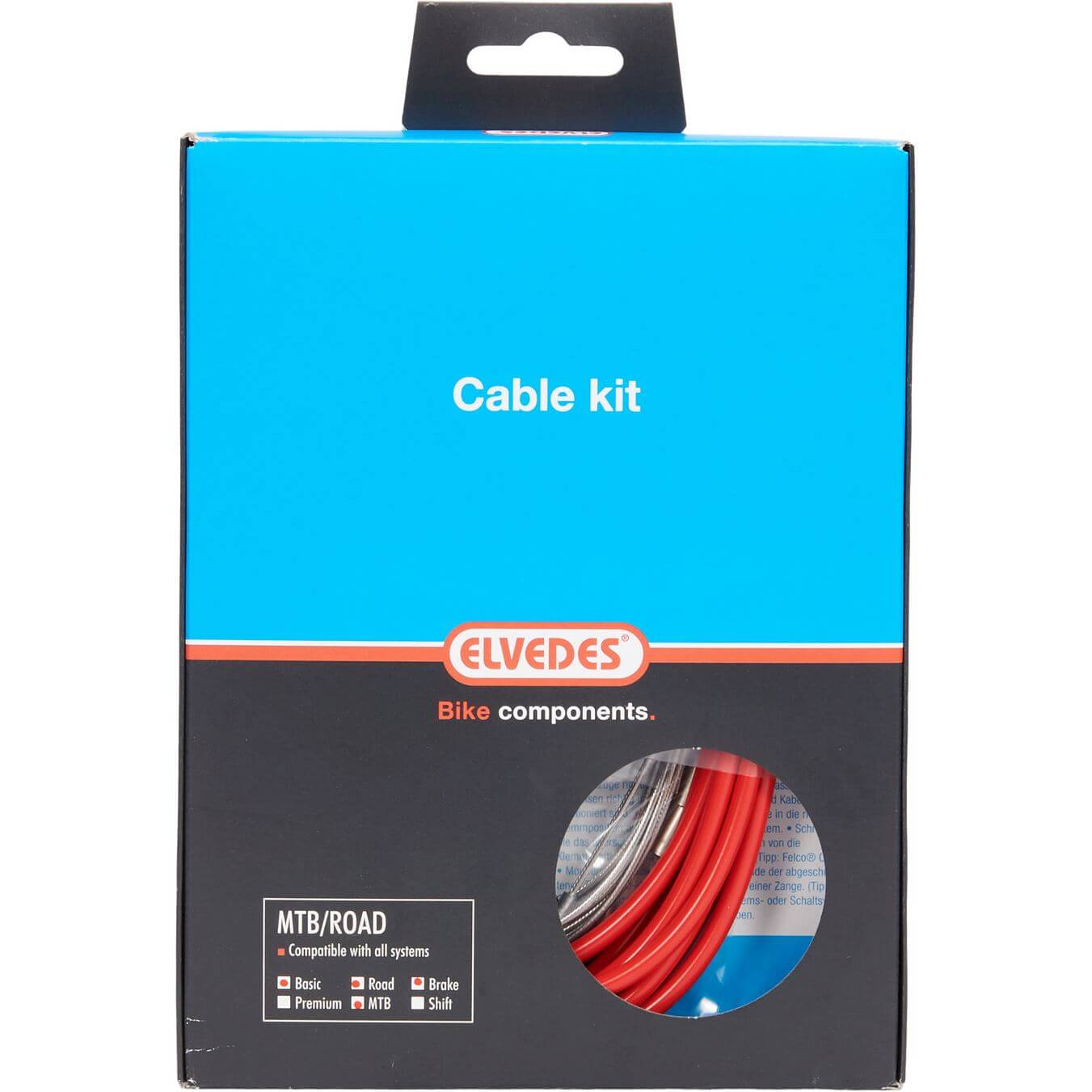 Elvedes remkabel kit ATB/RACE red - AE-trading