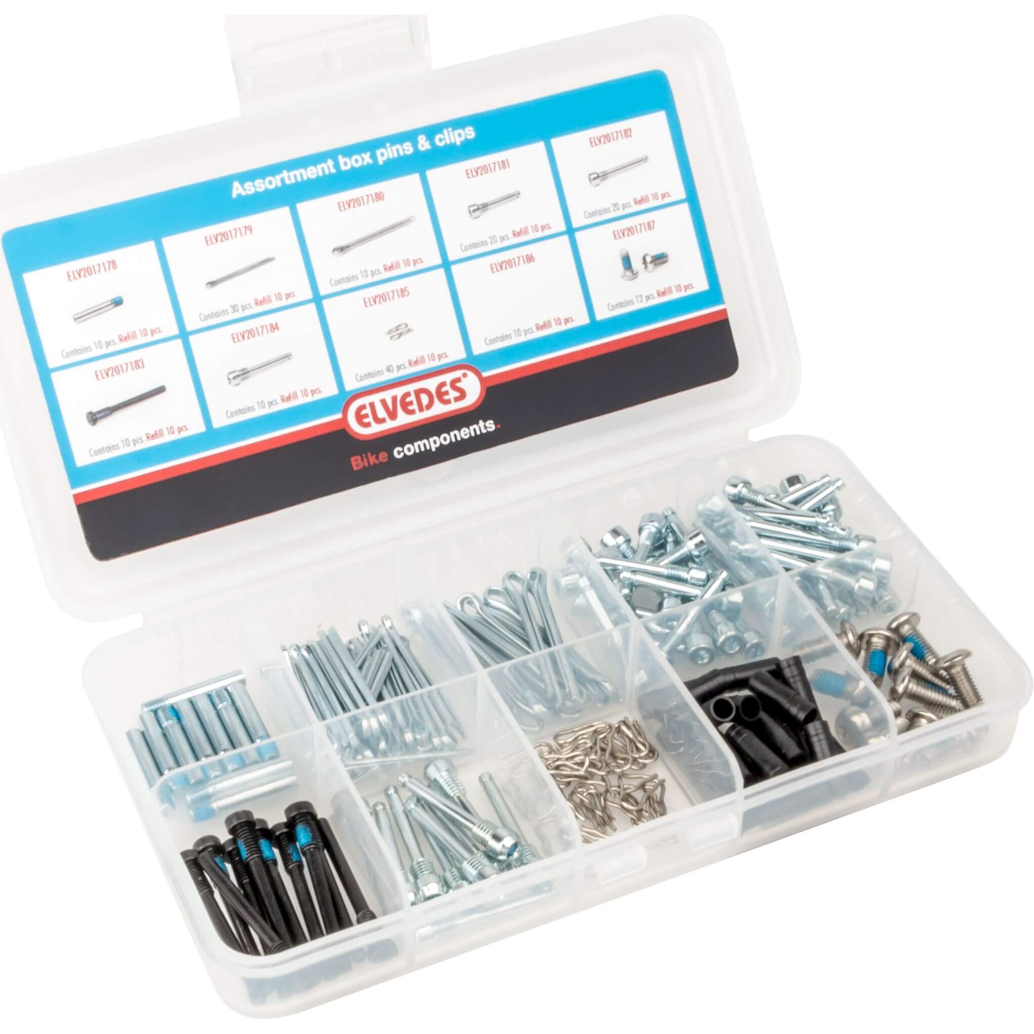 Elvedes schijfremblok pen/clip doos sorti - AE-trading