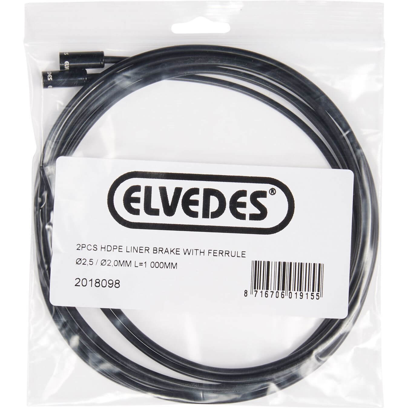 Elvedes inliner rem + ferrule 2,5/2,0mm 1mtr (2) - AE-trading