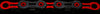 KMC ketting DLC10 black/red 116s - AE-trading
