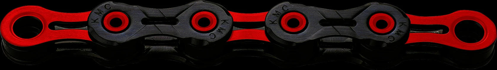 KMC ketting DLC10 black/red 116s - AE-trading