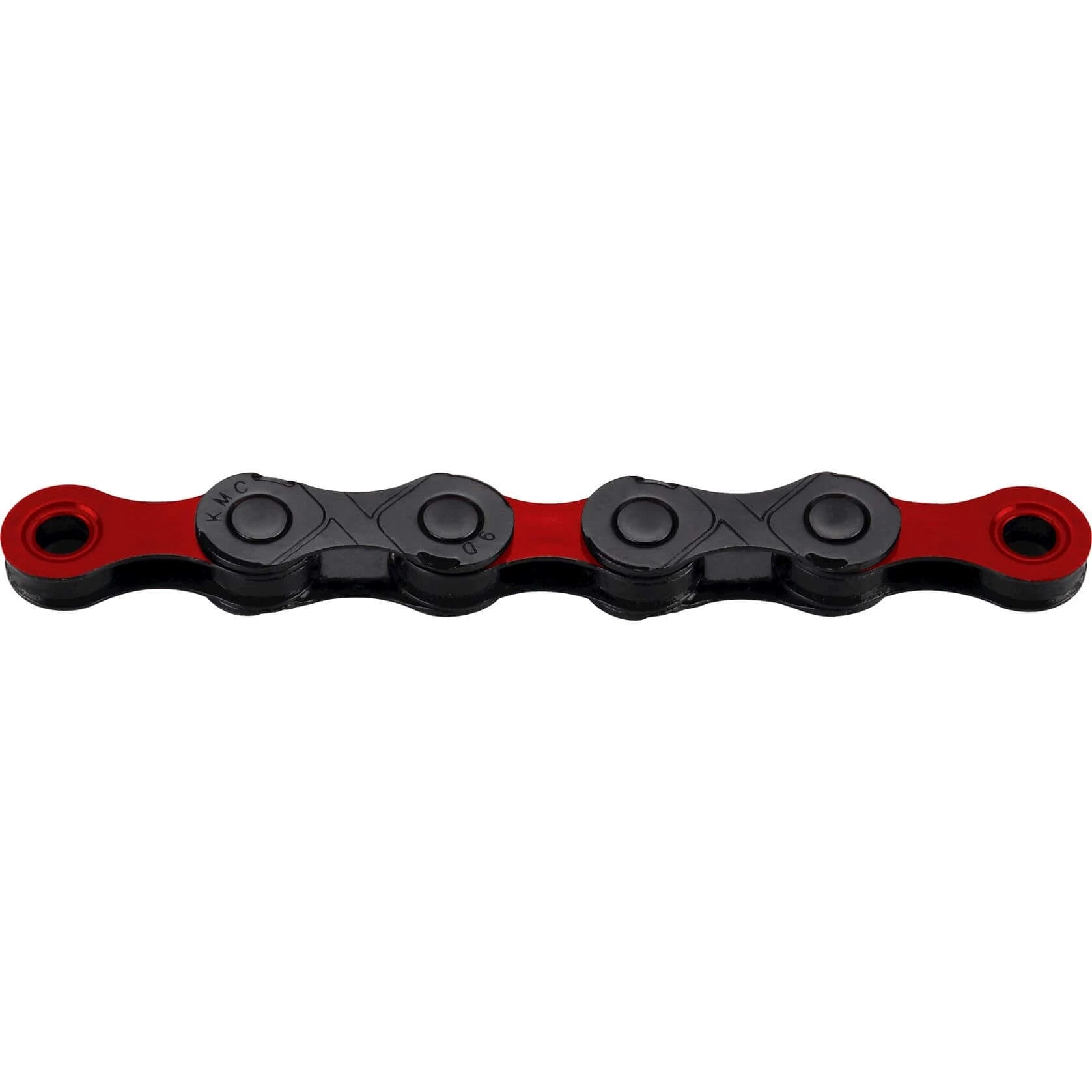 KMC ketting DLC12 black/red 126s - AE-trading