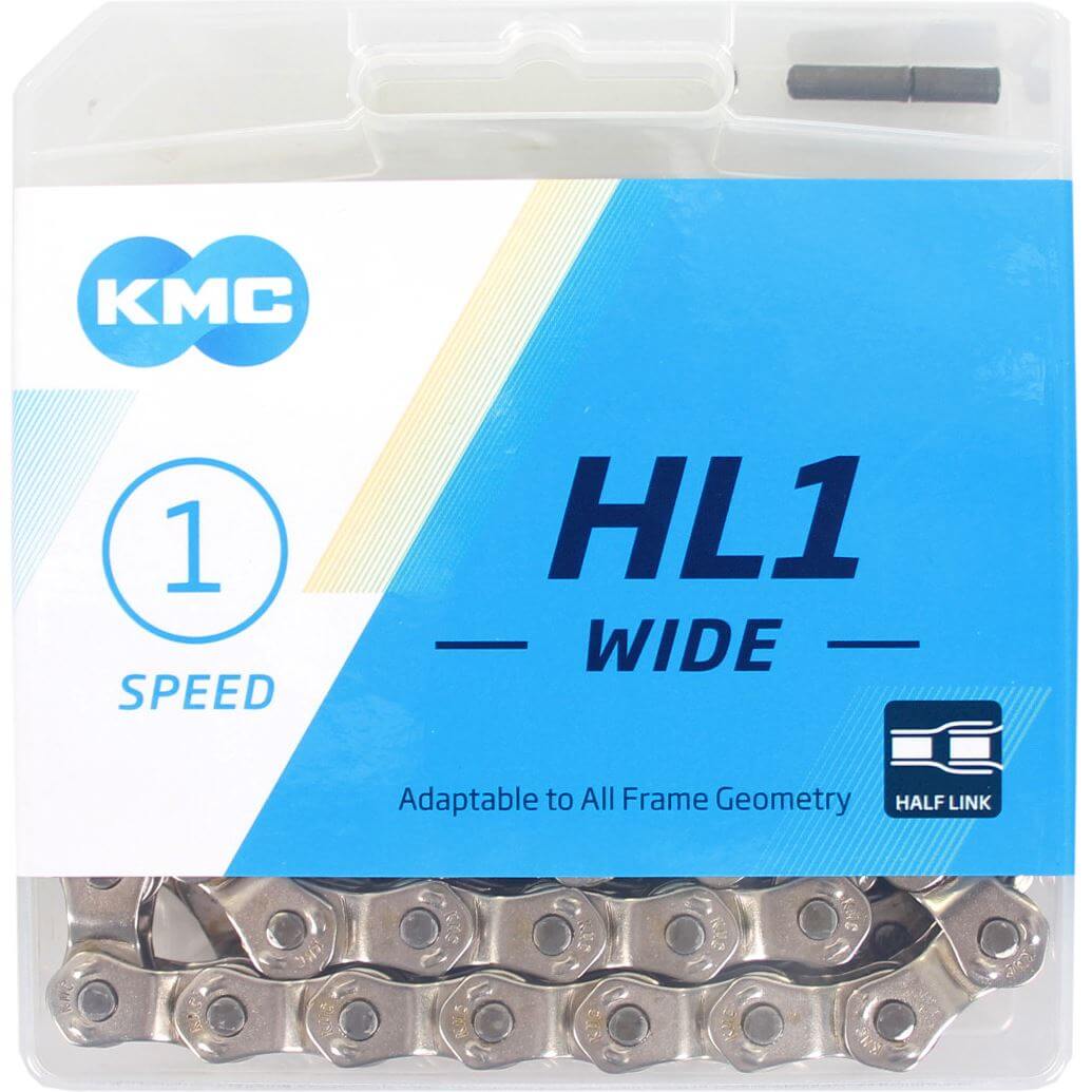 KMC ketting HL1 1/8 wide silver 100s - AE-trading