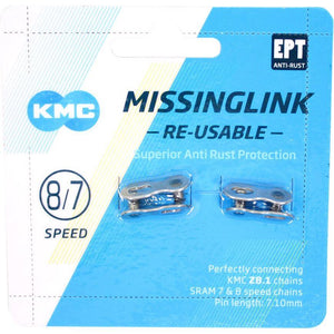 KMC missingLink 7/8R EPT silver 7,1mm op kaart (2) - AE-trading
