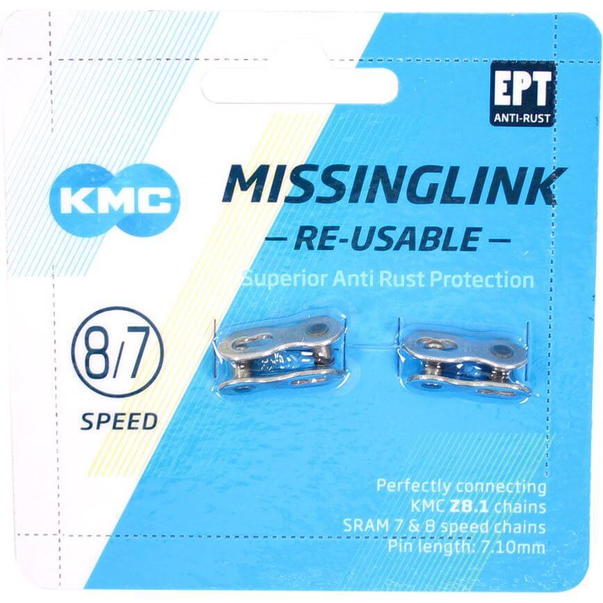 KMC missingLink 7/8R EPT silver 7,1mm op kaart (2) - AE-trading