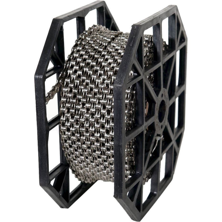KMC rol ketting X10 silver/black 50mtr - AE-trading