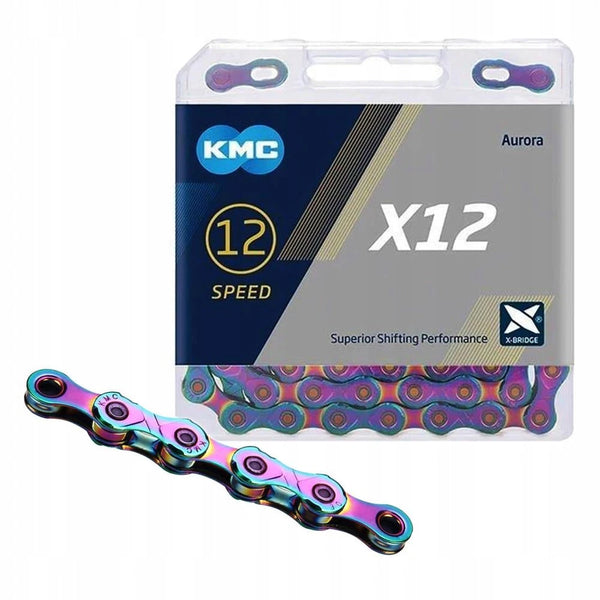 KMC ketting X12 aurora blauw 126s - AE-trading