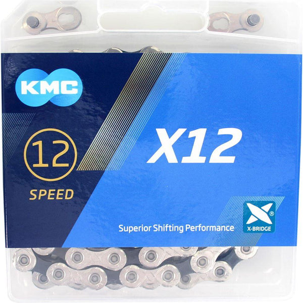 KMC ketting X12 silver/black 126s - AE-trading