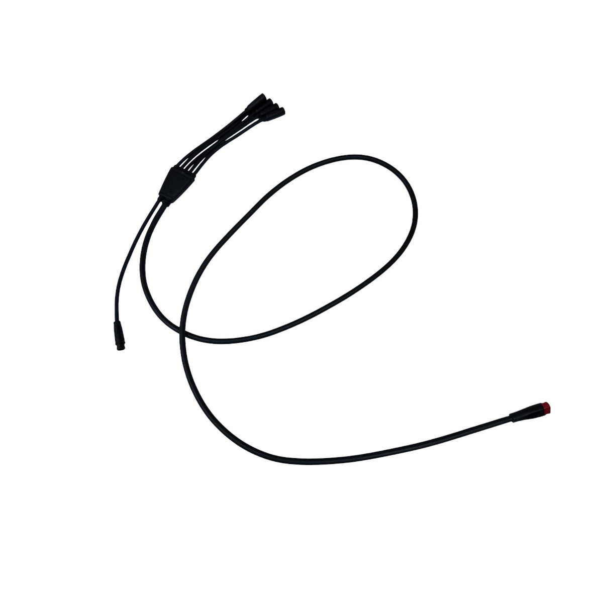Kabelboom Ouxi V8 Fatbike - Zwarte Koplamp Kabel - 6 Pins