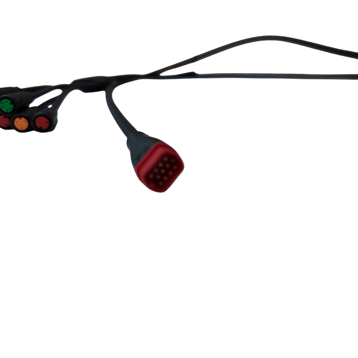 Kabelboom Ouxi V8 Fatbike - Zwarte Koplamp Kabel - 6 Pins
