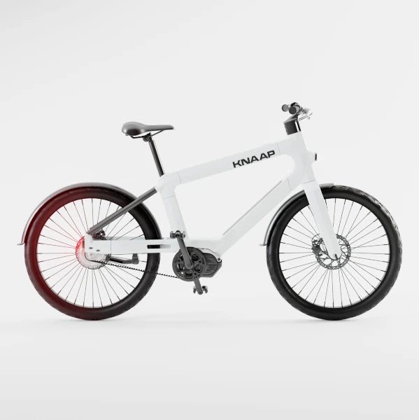 Knaap NYC Elektrische Fiets - Hoge Instap - Wit - AE-trading
