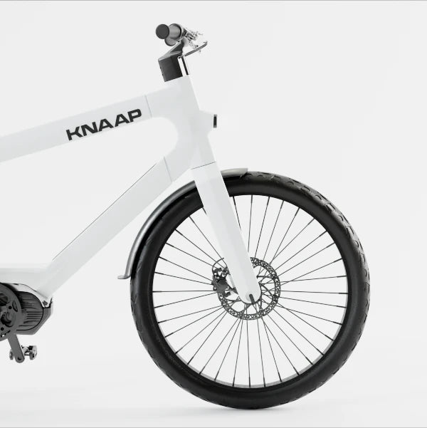 Knaap NYC Elektrische Fiets - Hoge Instap - Wit - AE-trading