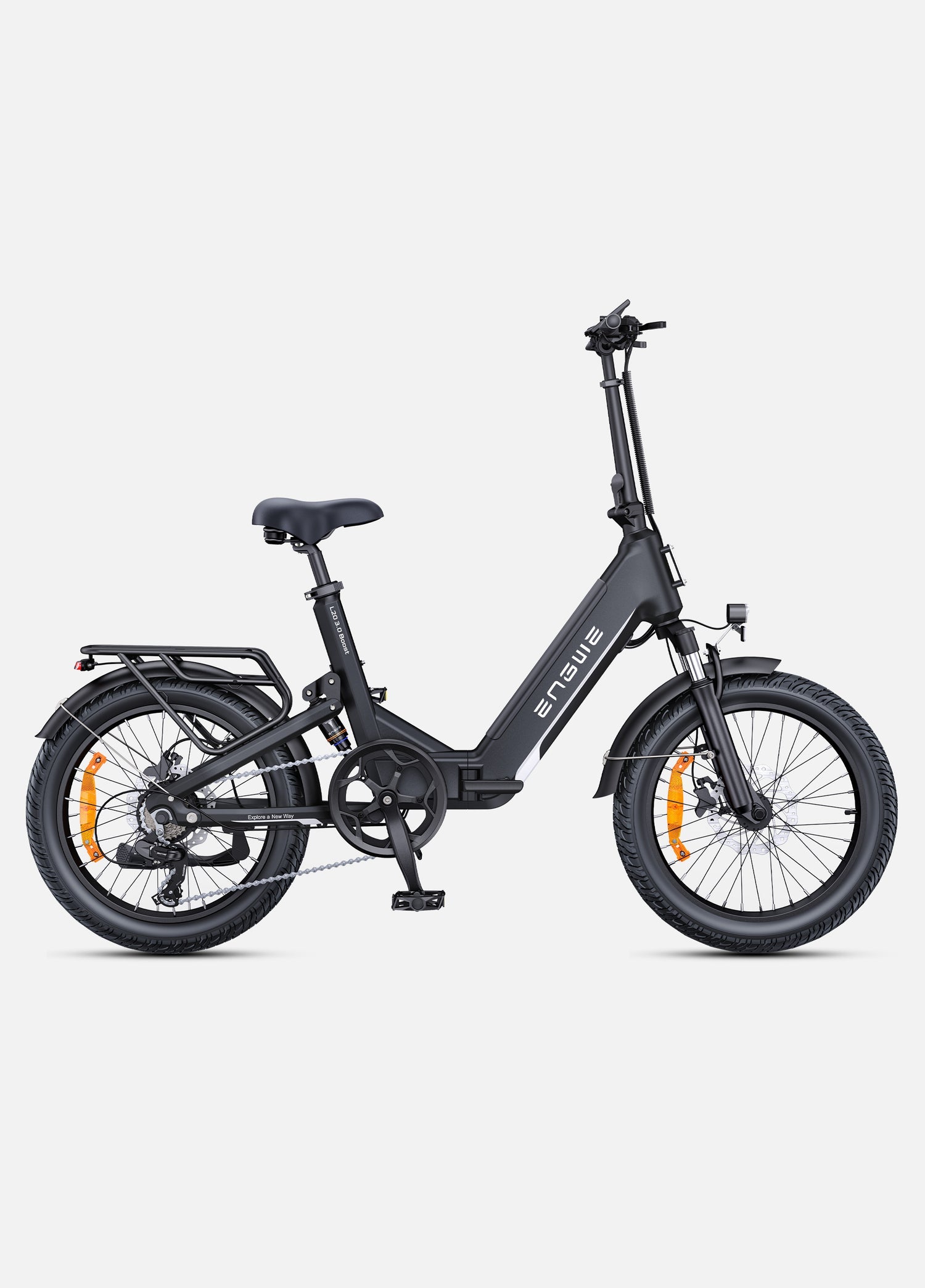 Engwe L20 3.0 Boost Fatbike Vouwfiets Elektrisch - Zwart - AE-trading