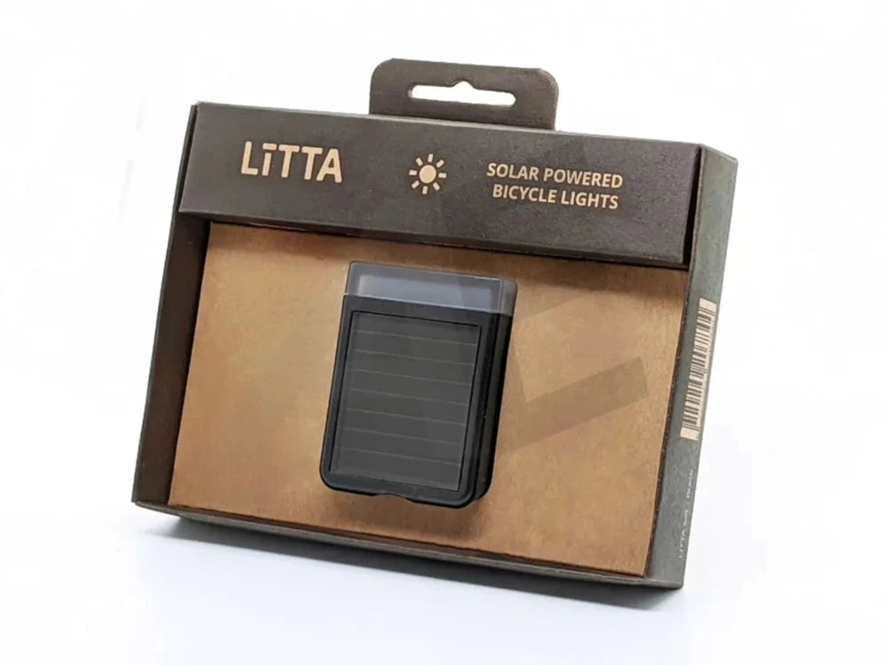 LITTA koplamp zonne-energie zwart - AE-trading