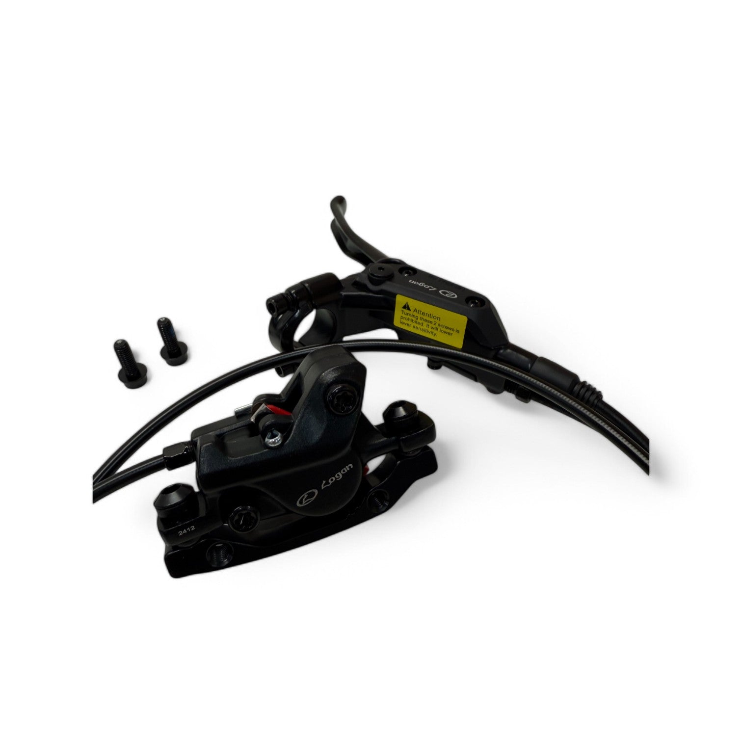 Logan Hydraulische Remset - Links - Remklauw, Remleiding, Remblokjes - Compleet - AE-trading