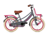 SuperSuper Lola 16 Kinderfiets Gray-Pink (Grijs-Roze) – Modieuze Kinderfiets met Lichtgewicht Frame en Betrouwbare Remmen - AE-trading