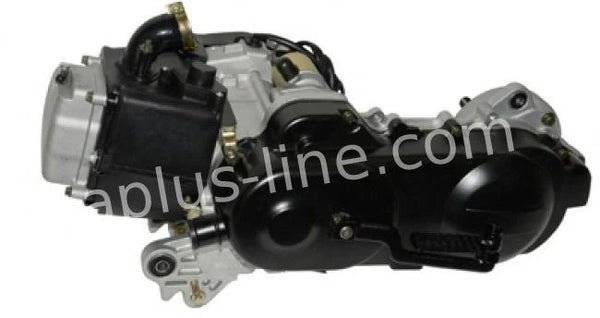 Motorblok 10 Inch Gy6 Carburateur Versie (Lange As) - AE-trading