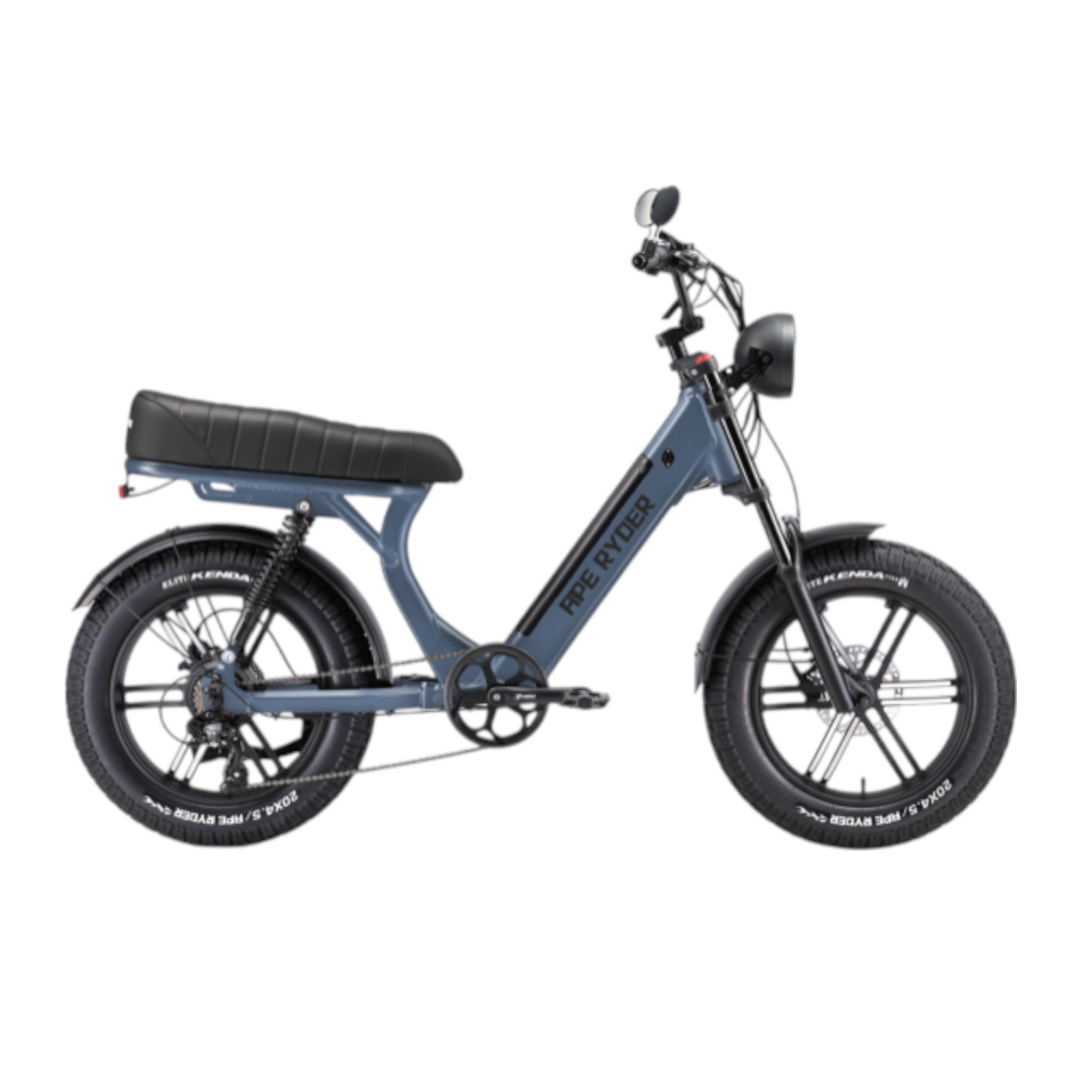 Diablo Ape Ryder MD10 - Fatbike - Mat Blauw - 20x4.5 inch - Accu 696Wh (48V, 14.5Ah) - 250W Achterwielmotor (50Nm) - Shimano 7 Versnellingen - Hydraulische Remmen - AE-trading