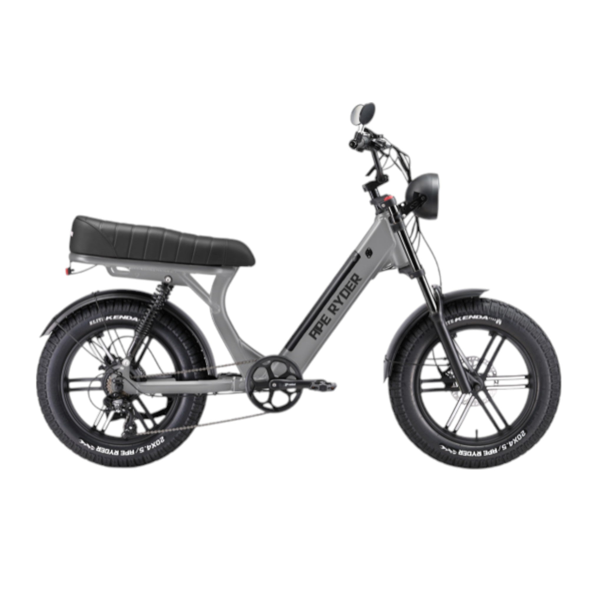 Diablo Ape Ryder MD10 - Fatbike - Nardo Grijs - 20x4.5 inch - Accu 696Wh (48V, 14.5Ah) - 250W Achterwielmotor (50Nm) - Shimano 7 Versnellingen - Hydraulische Remmen - AE-trading